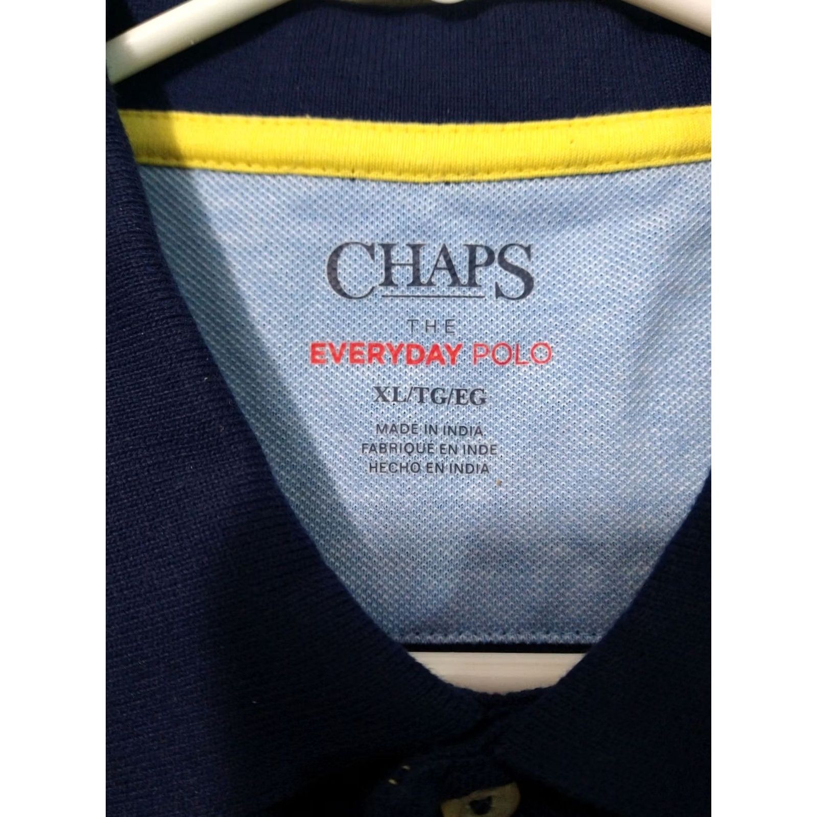 Chaps Chaps Polo Shirt XL Blue Cotton Striped Preppy Casual Short Sleeve Shirt Mens XS? Size US XL / EU 56 / 4 - 7 Thumbnail