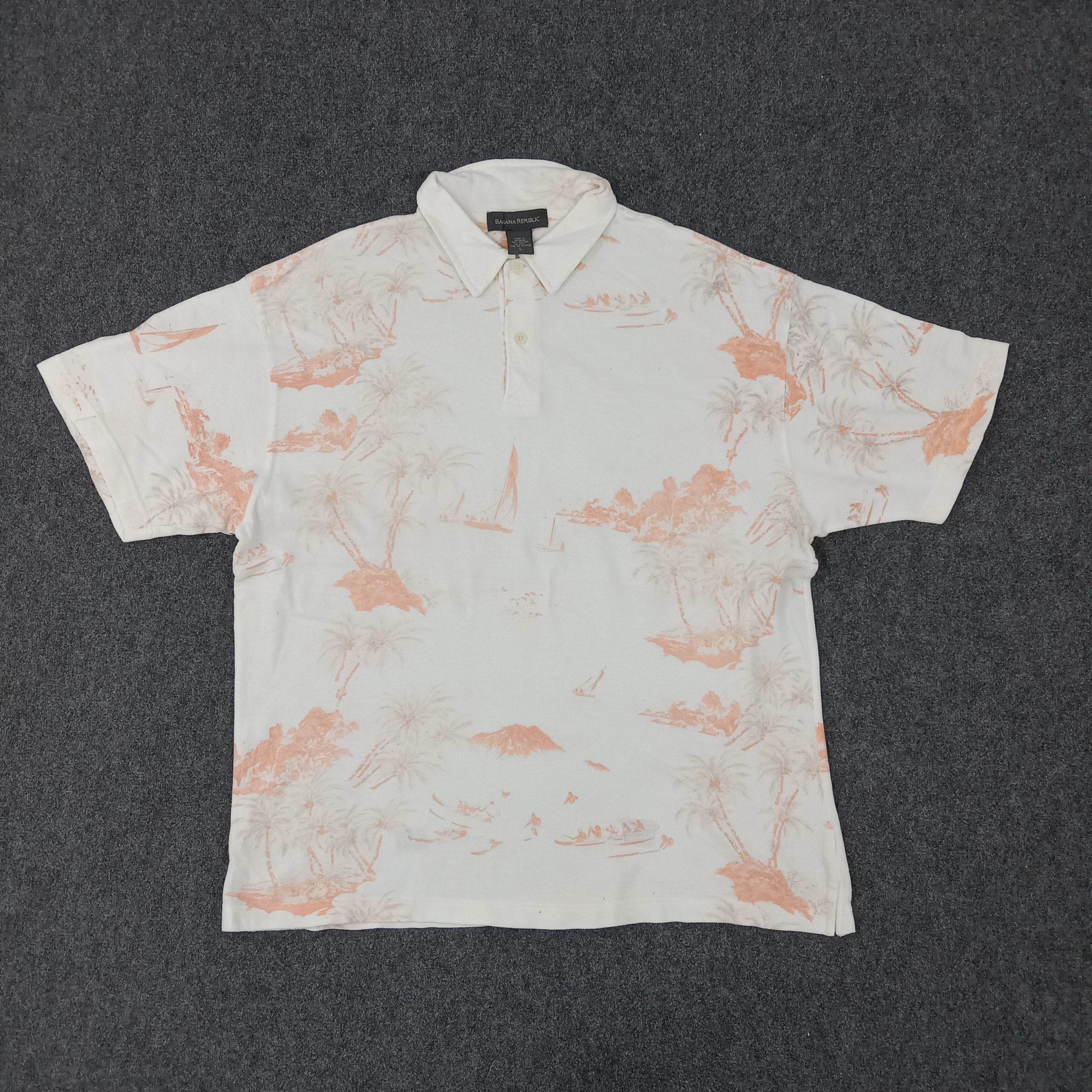 Banana Republic × Vintage Banana Republic Surf Style Polo Shirt Size US XXL / EU 58 / 5 - 1 Thumbnail