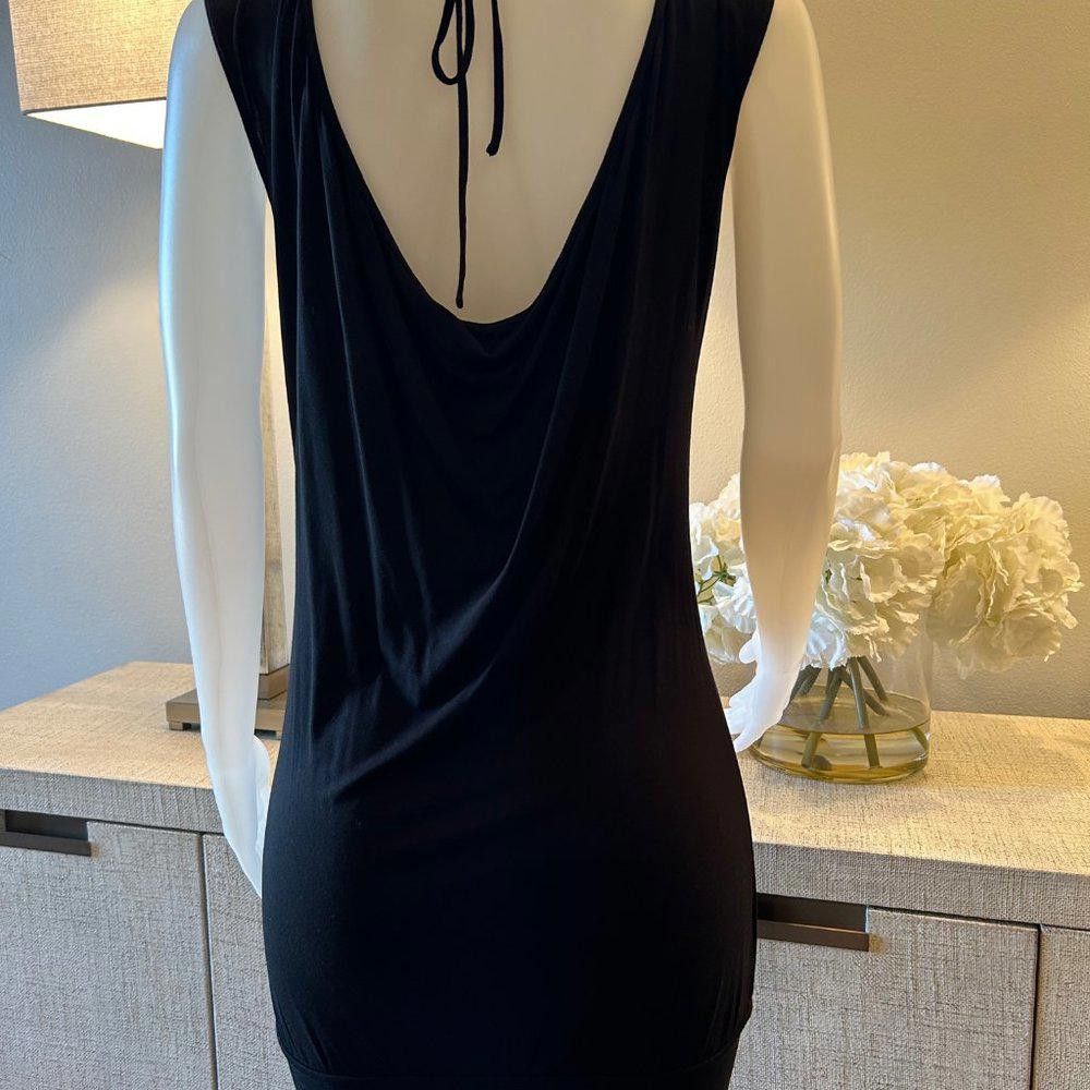 Bcbgmaxazria BCBG Maxazria Black Jersey Tunic Dress Size S / US 4 / IT 40 - 7 Thumbnail