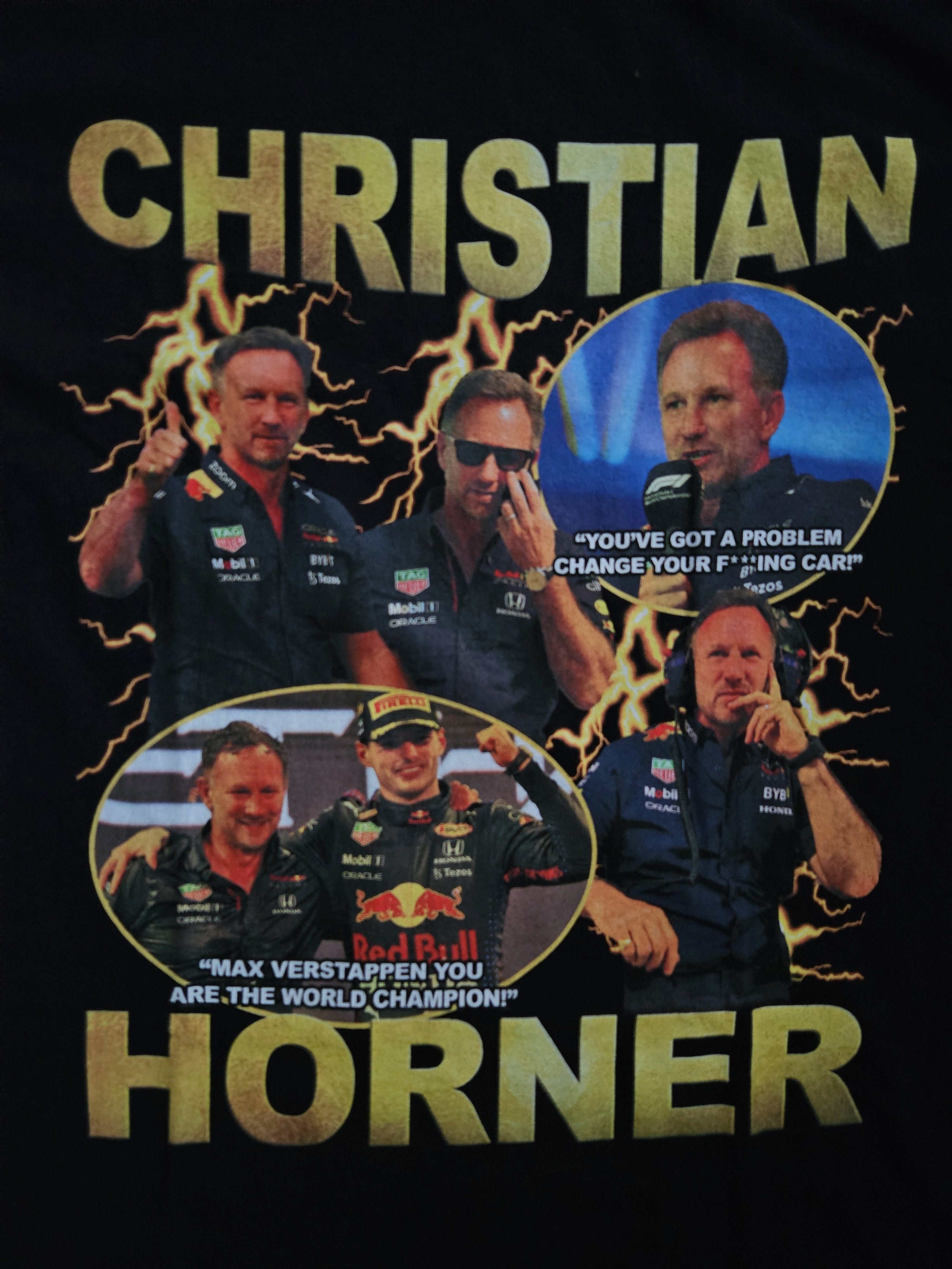 Gildan × Red Bull Christian Horner F1 Tee L Black Size US L / EU 52-54 / 3 - 2 Thumbnail