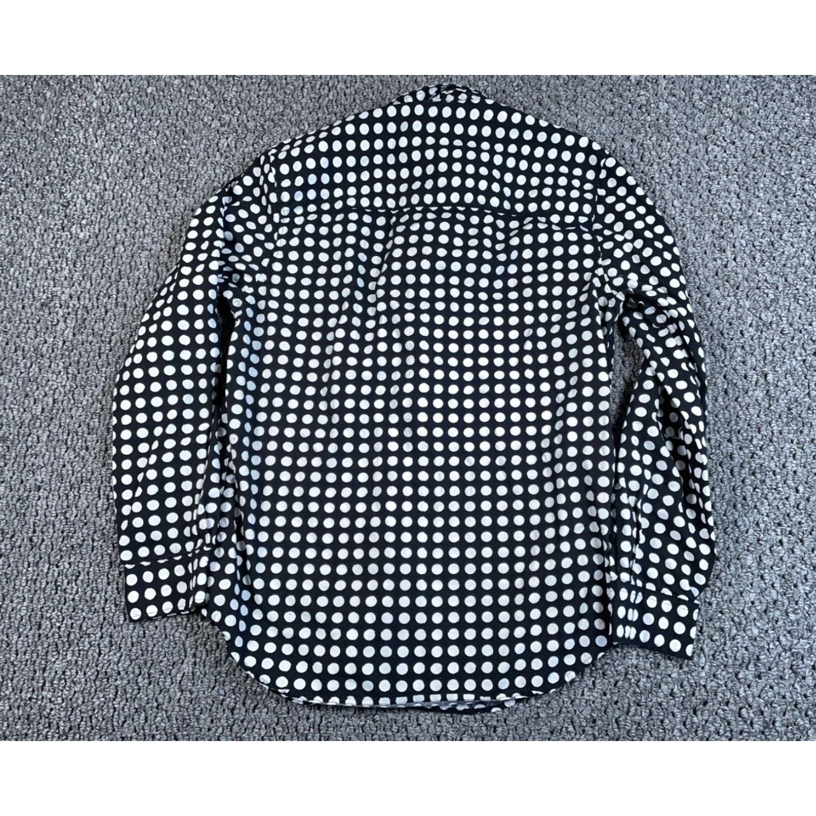 Vintage Kidrobot Shirt Adult Medium Black White Polka Dot Button Down Collar Cotton Mens Size US M / EU 48-50 / 2 - 2 Thumbnail