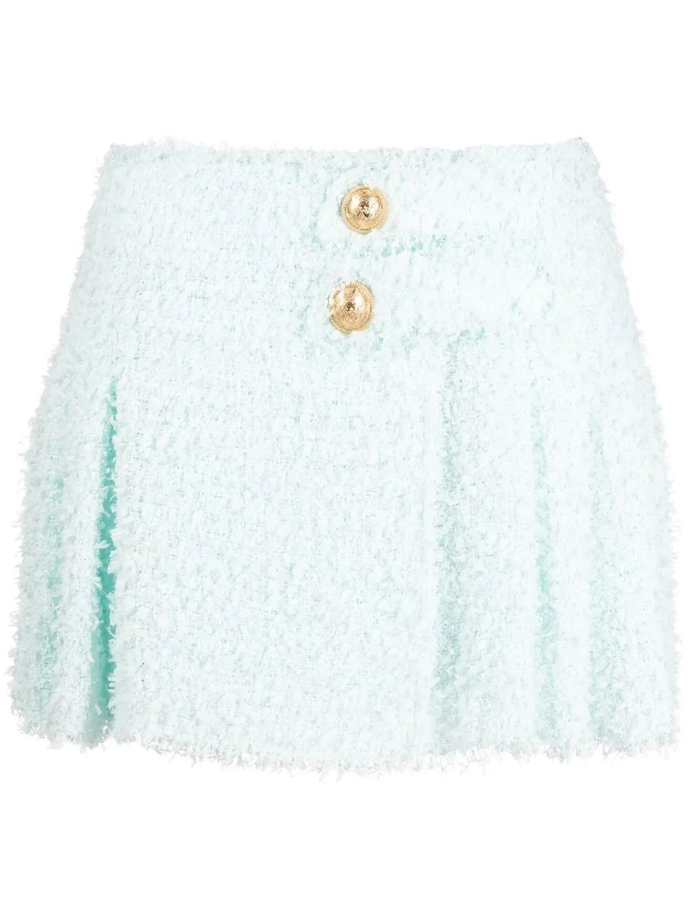 Balmain o1y0625 Mini Skirt in Light Blue Size 30" / US 8 / IT 44 - 1 Thumbnail