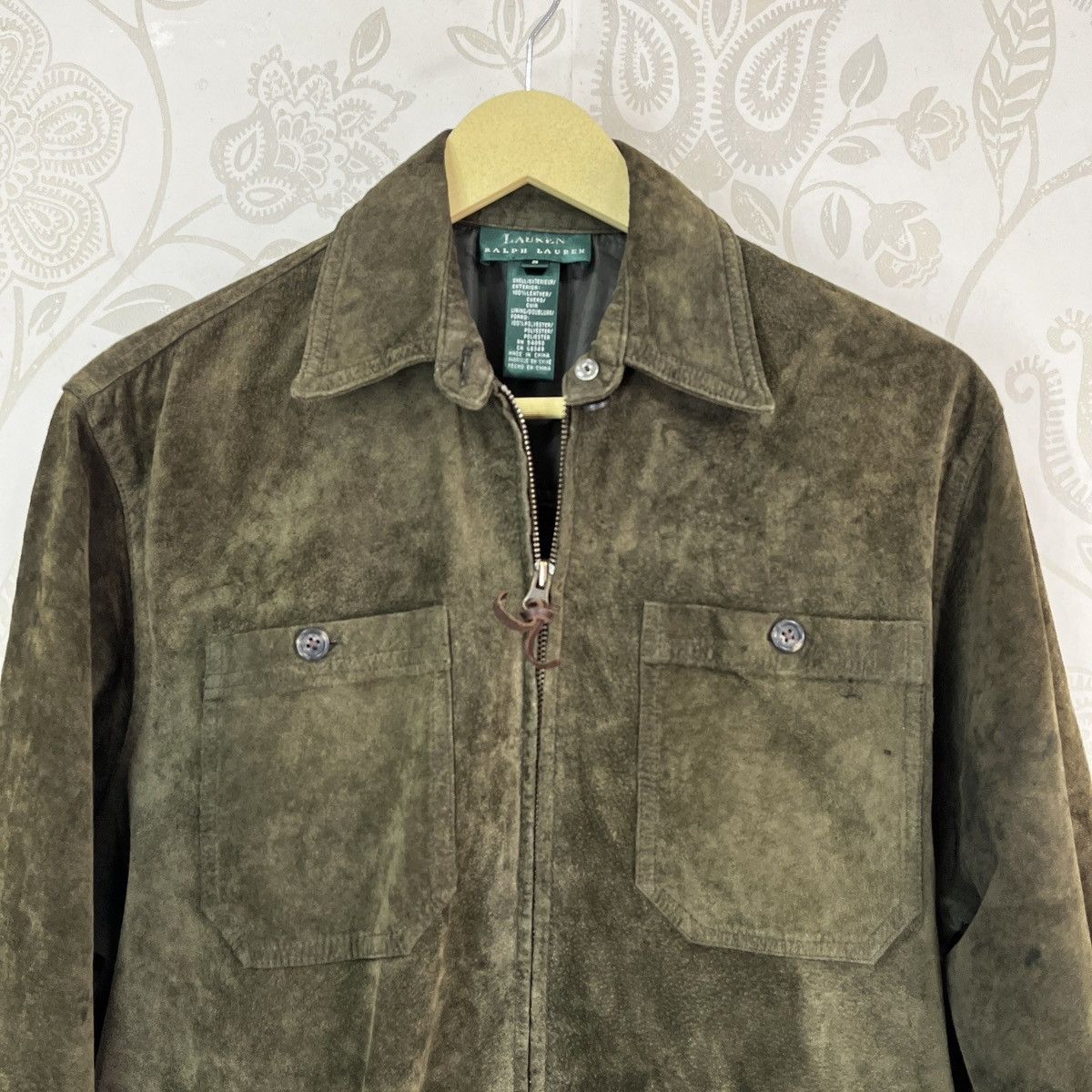 Ralph Lauren Vintage Ralph Lauren Sick Suede Green Light Jacket Size US M / EU 48-50 / 2 - 18 Thumbnail