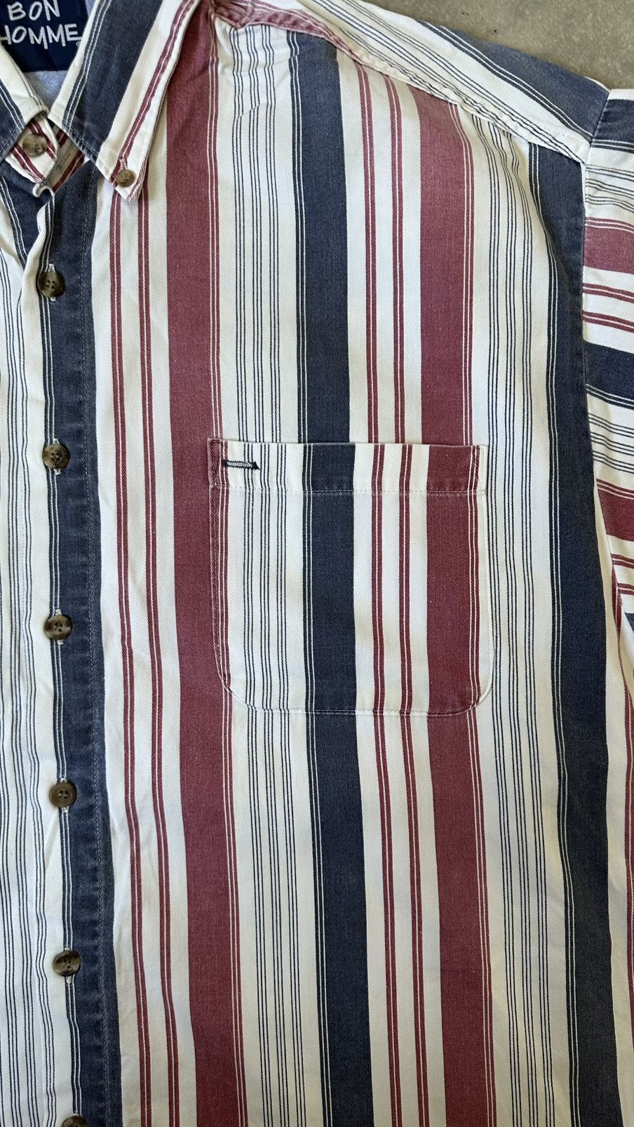 Vintage VINTAGE BON HOMME MEN SHORT SLEEVE 80S MADE IN USA SHIRT Size US XL / EU 56 / 4 - 3 Thumbnail