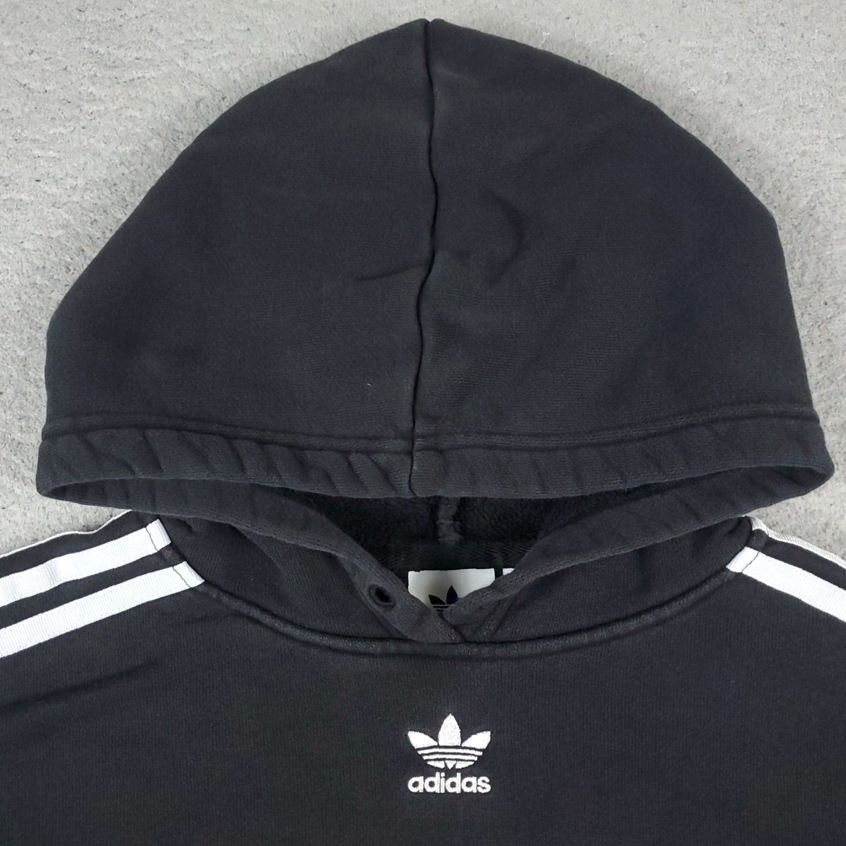 Adidas Adidas Hoodie Womens XS Black Pullover Crop Long Sleeve Activewear Size XS / US 0-2 / IT 36-38 - 2 Thumbnail