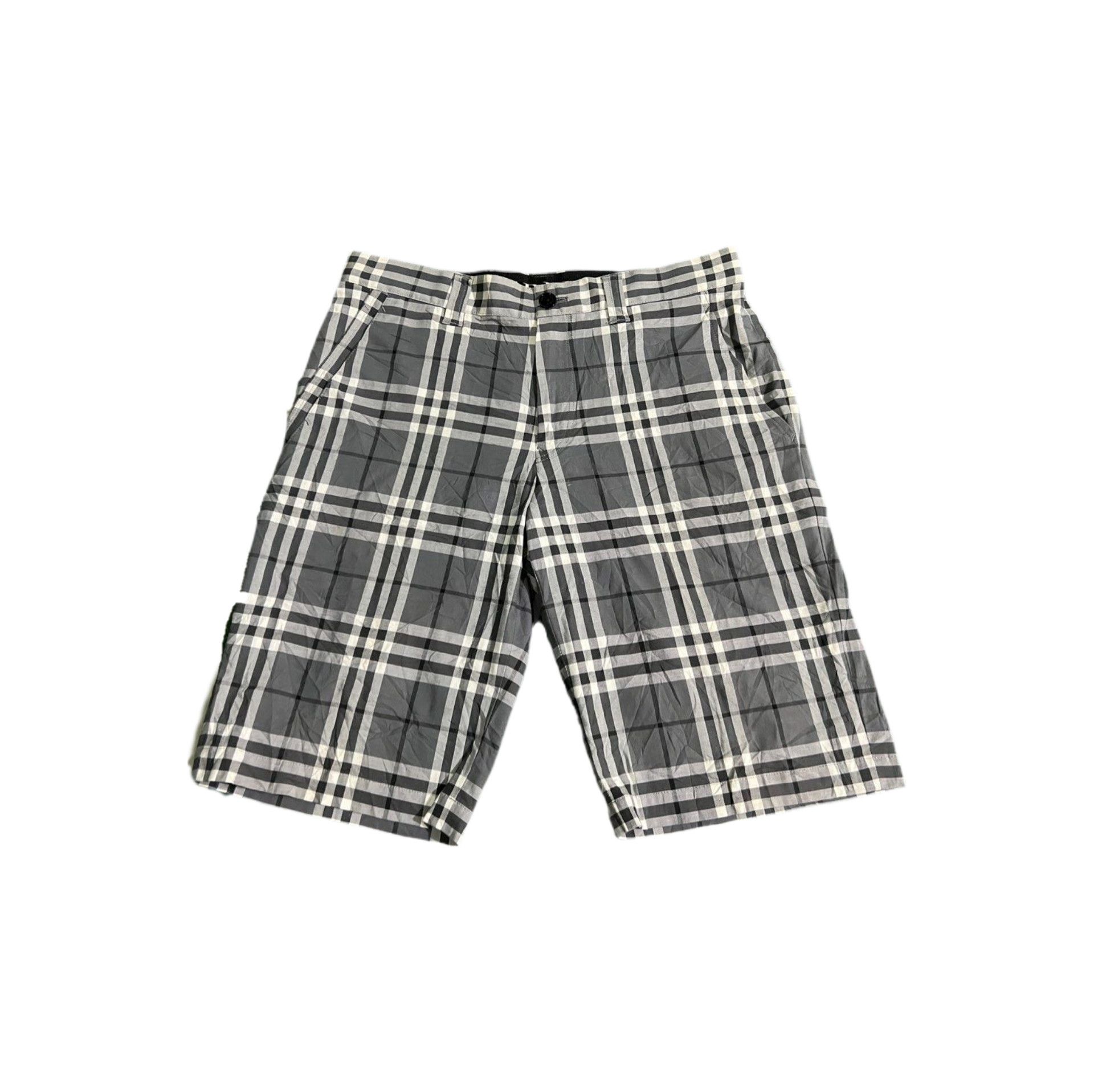 Burberry Burberry Gray Check Shorts Size US 30 / EU 46 - 1 Thumbnail