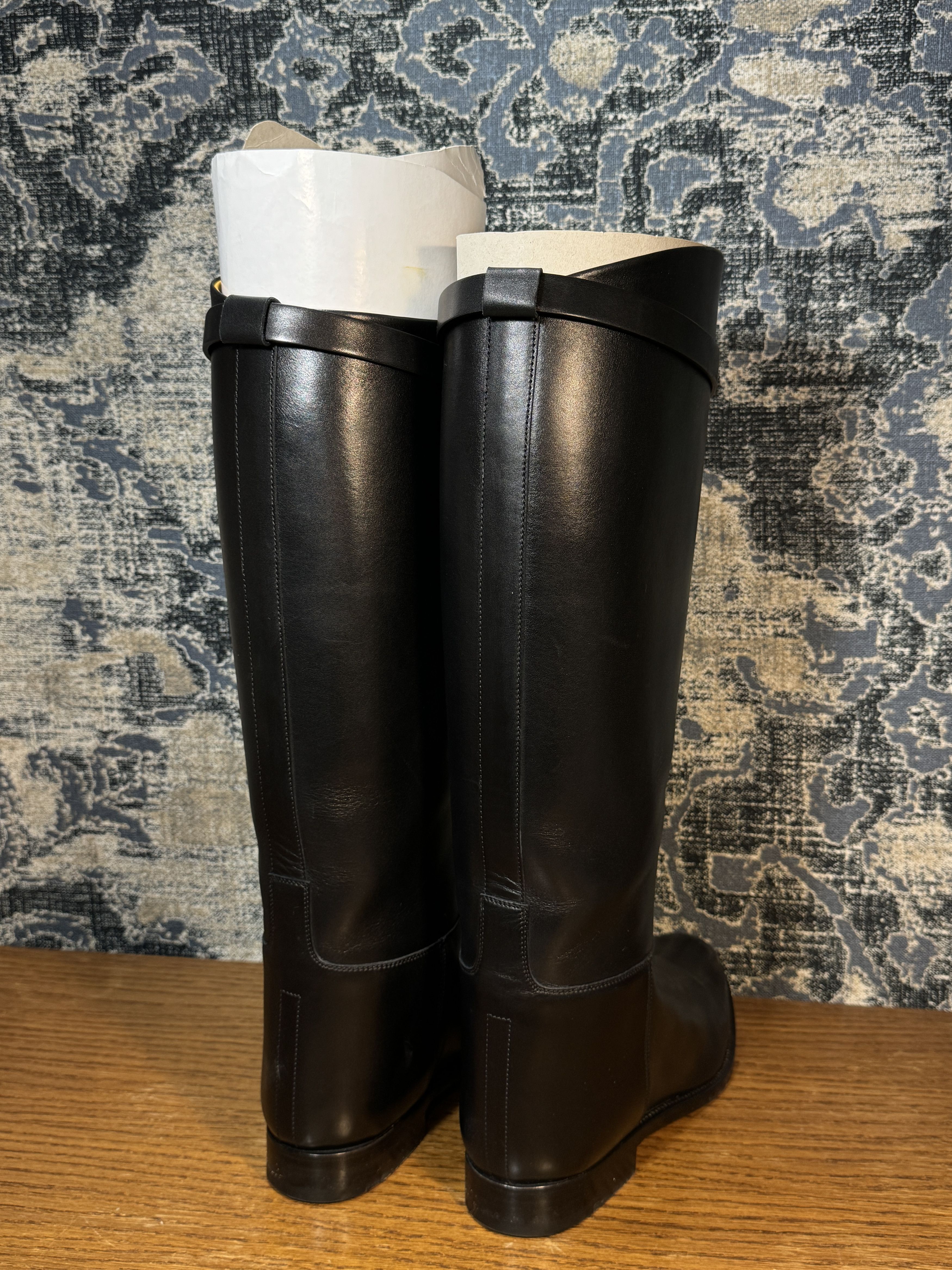 Hermes Hermès Jumping boots black box calf leather Size US 7.5 / IT 37.5 - 3 Thumbnail