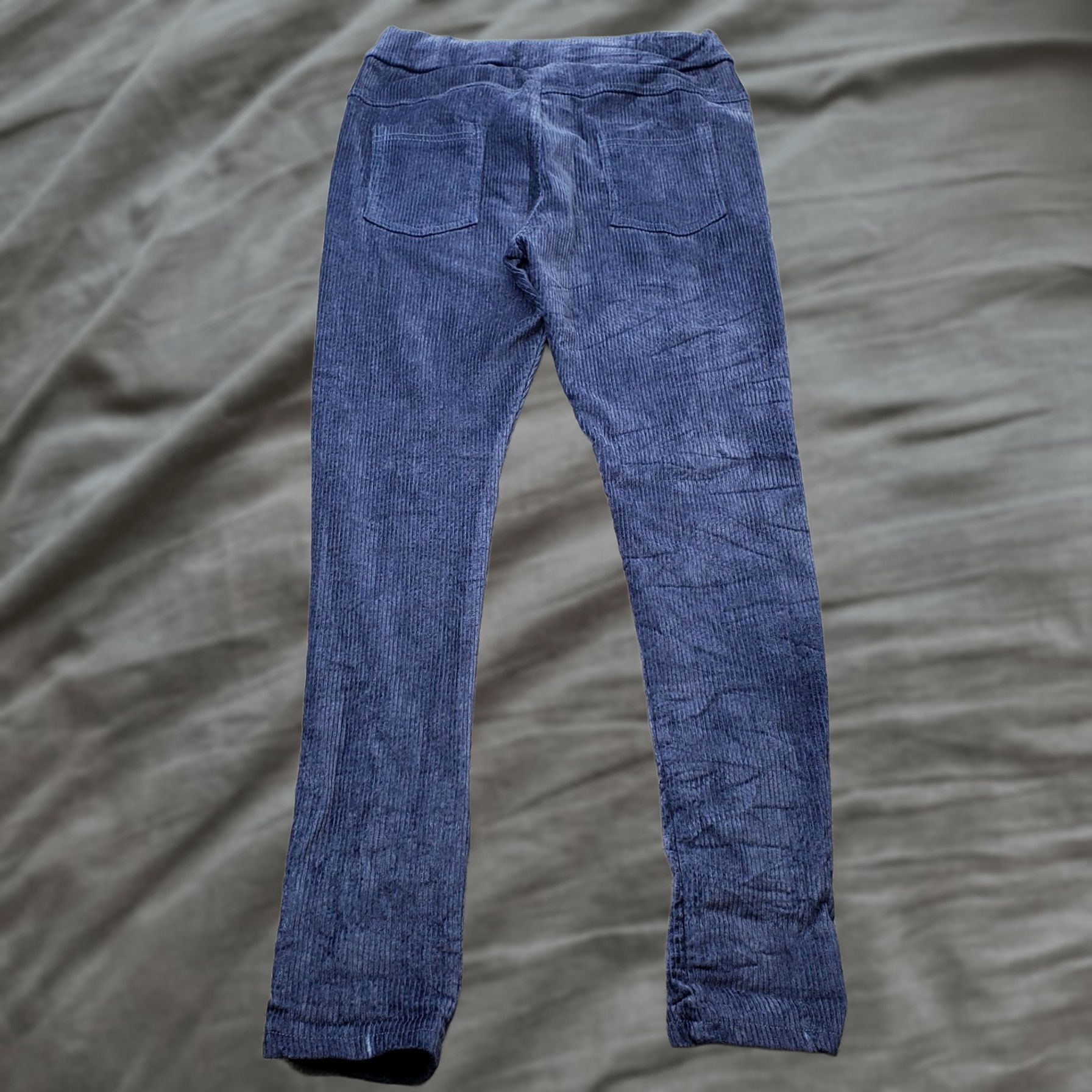 Vintage Venti6 Corduroy Pants Womens Small Blue Soft Stretch Drawstring Elastic Waist Size 28" / US 6 / IT 42 - 1 Thumbnail