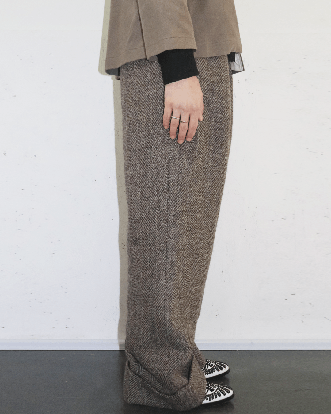 Acne Studios Acne Studios AW22 Folded Wool Wide Pants Size US 32 / EU 48 - 4 Thumbnail