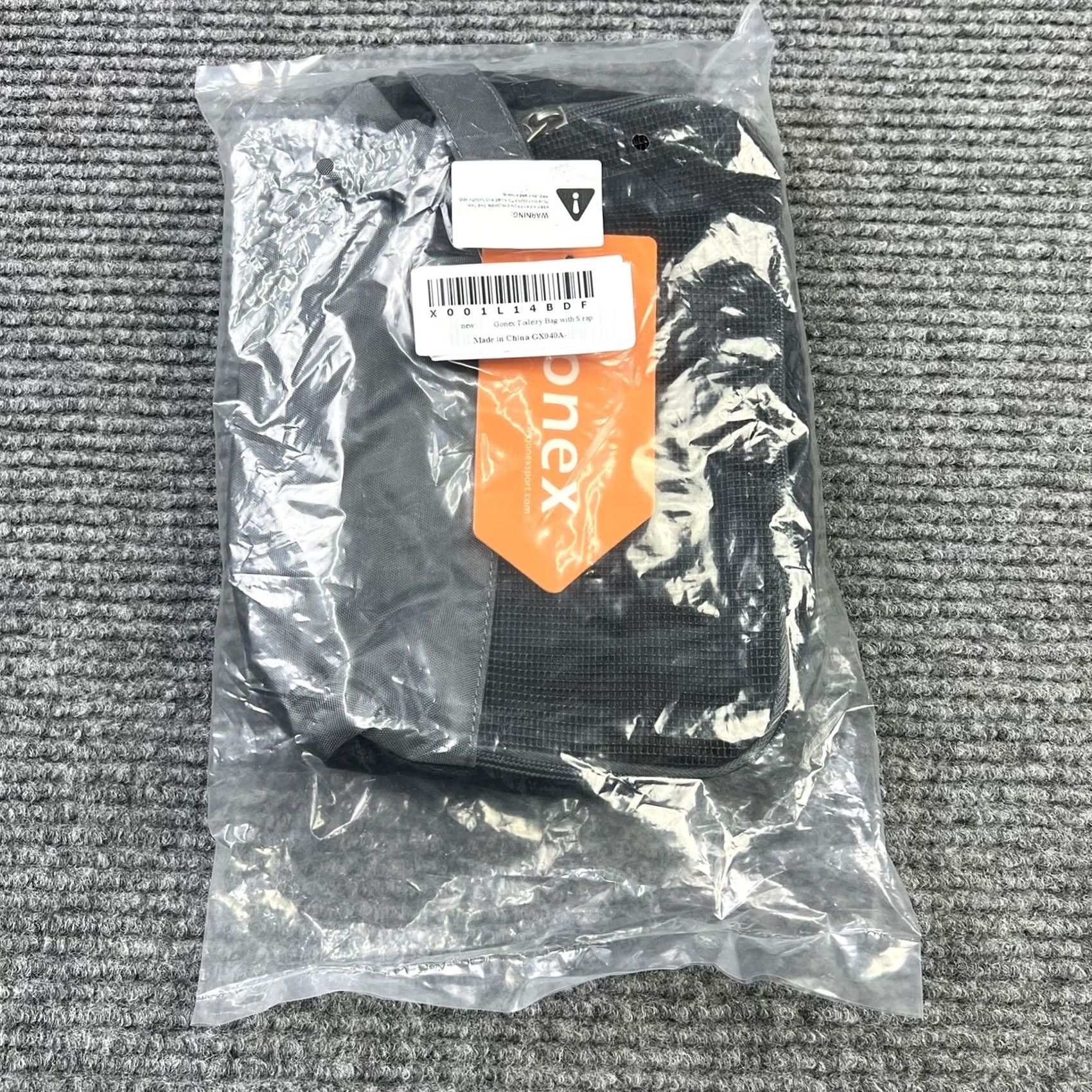 Vintage Gonex Toiletry Bag Dopp Kit Nylon Travel Organizer Black Small Men Zip Size ONE SIZE - 4 Thumbnail