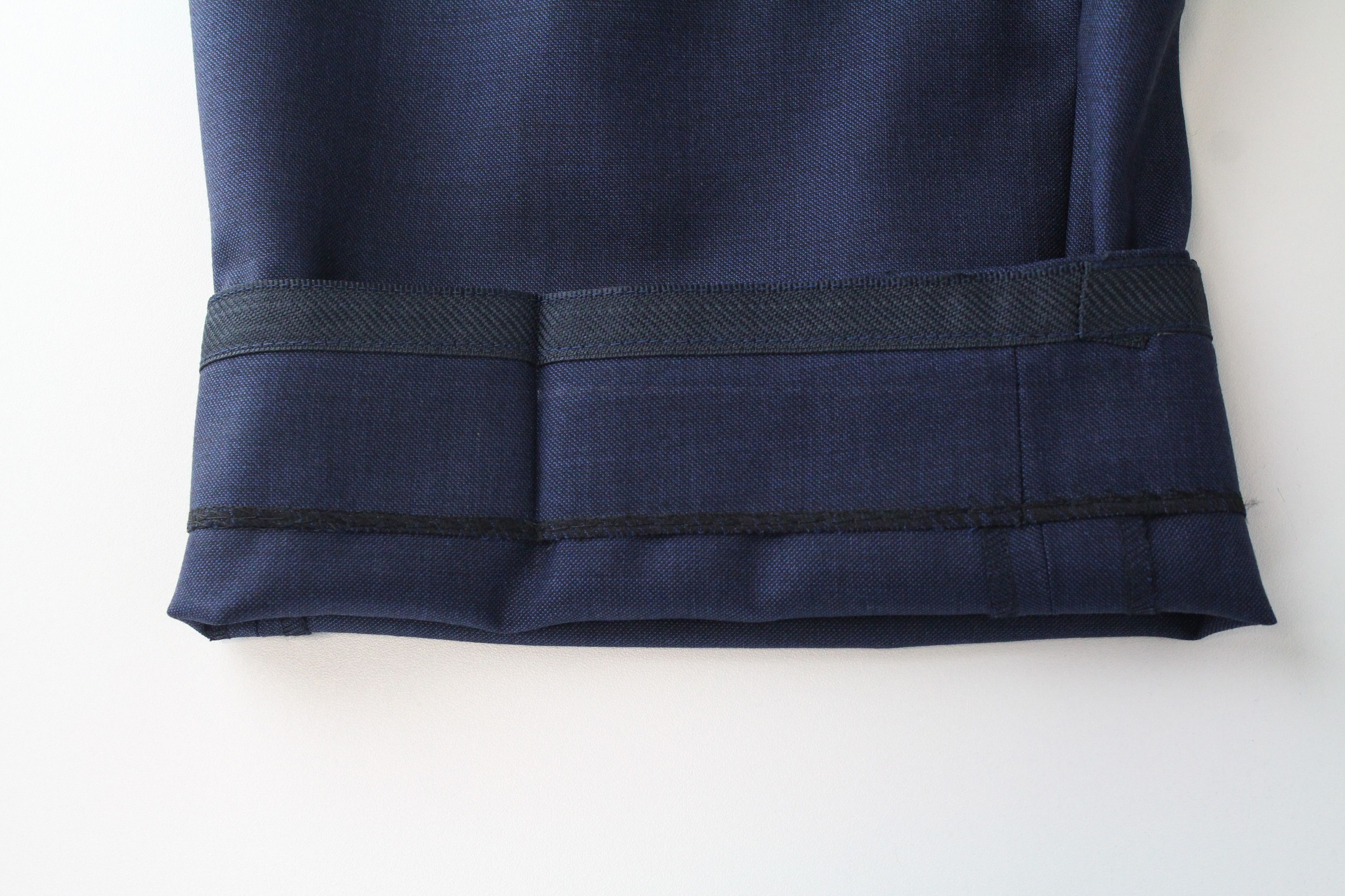 Suitsupply LAZIO UK50 Pleated Lined Blue Wool Trousers 61755 Size 50R - 6 Thumbnail