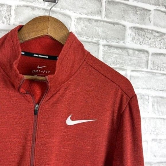 Nike NIKE Running Therma Sphere Element Burnt Orange Quarter Zip Pullover Mens XL Size US XL / EU 56 / 4 - 2 Thumbnail