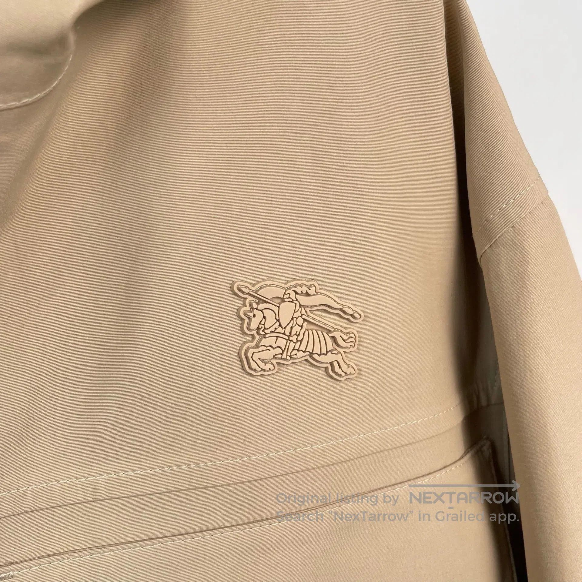 Burberry Burberry Khaki Windproof Coat Cotton Polyester Blend Windp Size US XL / EU 56 / 4 - 4 Thumbnail