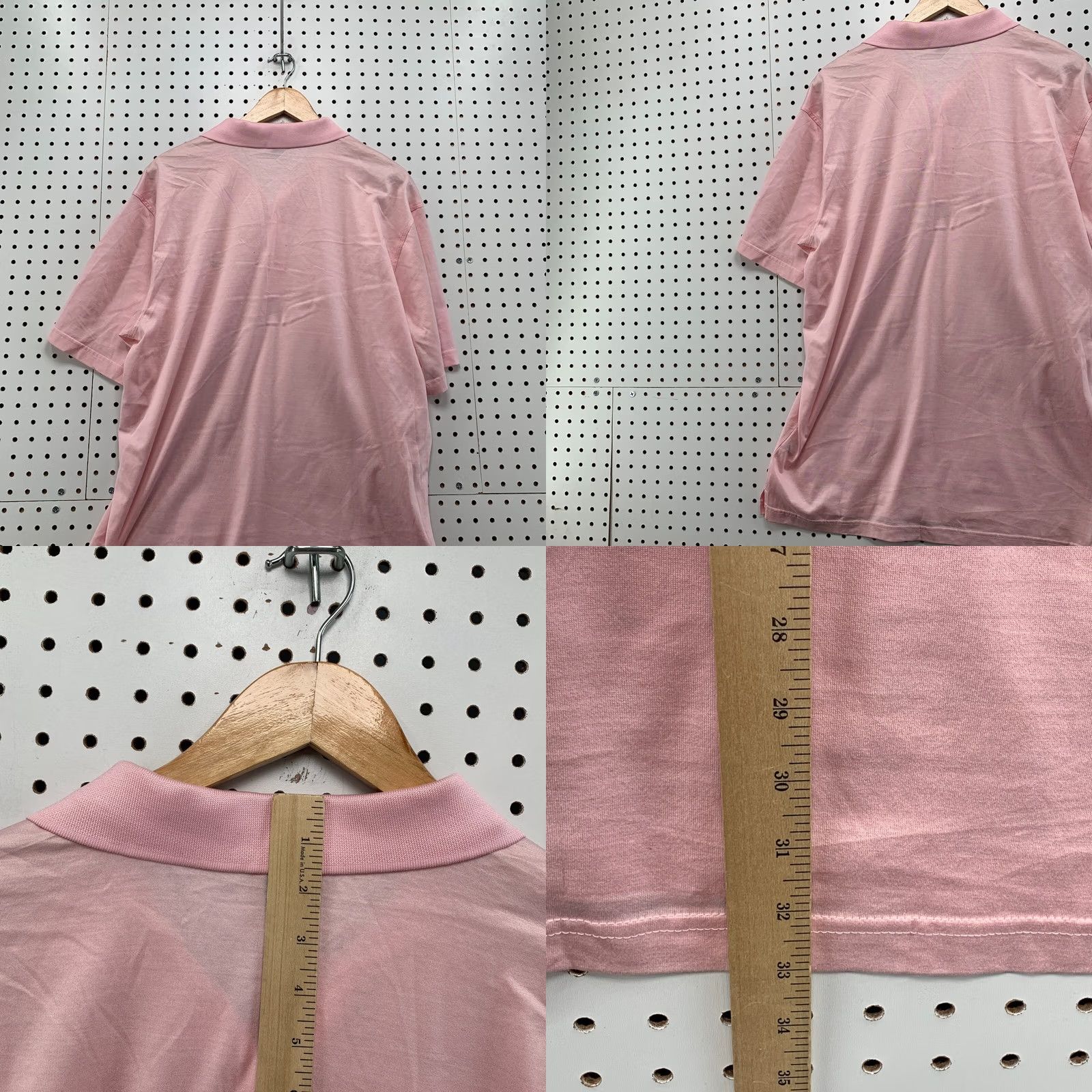 Augusta Sportswear Amen Corner Polo Shirt Pink Masters Augusta Logo Adult Large Pima Cotton 23x33 Size US L / EU 52-54 / 3 - 9 Thumbnail