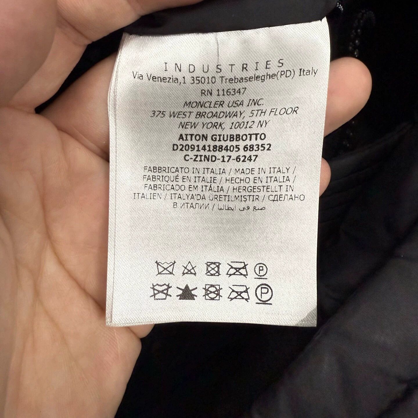 Moncler Moncler Aiton Black Logo Puffer 3 99 New Size L / US 10 / IT 46 - 5 Thumbnail