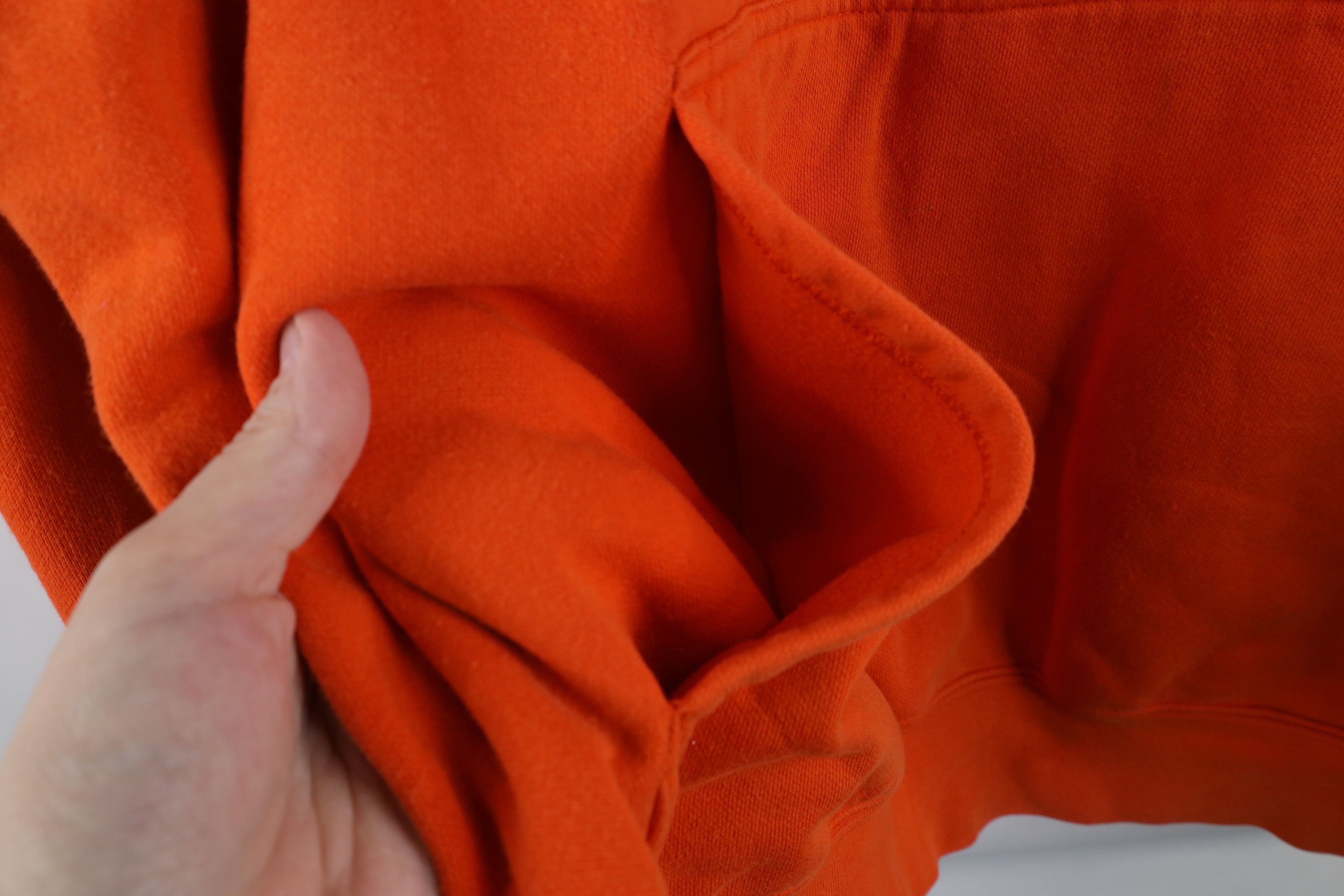 Nike × Vintage Vintage Nike Baseball Scott Center Swoosh Hoodie Orange Size US M / EU 48-50 / 2 - 7 Thumbnail