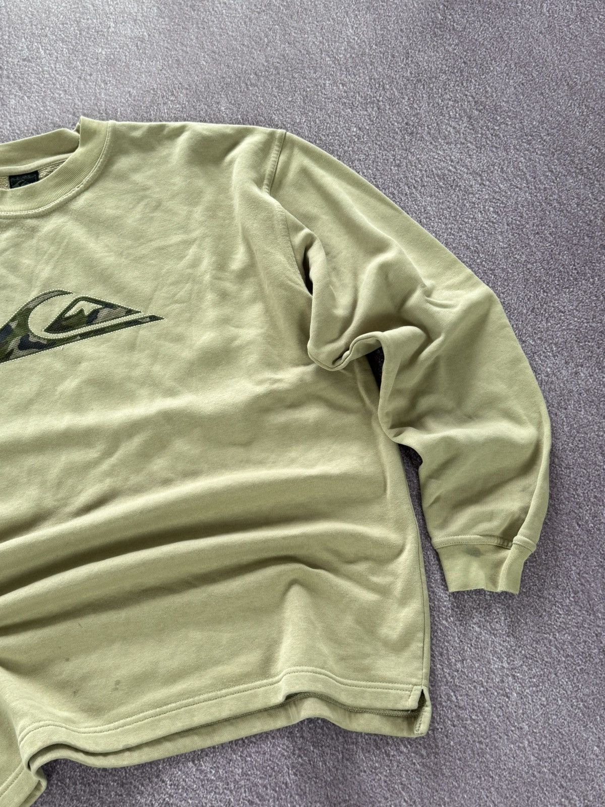 Quiksilver Vintage 90s Quicksilver Sweatshirt Y2K sweater drill Size US L / EU 52-54 / 3 - 5 Thumbnail