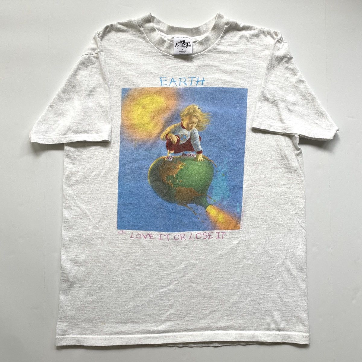 Art × Made In Usa × Vintage Vintage Jim Warren Art Earth Nature T 