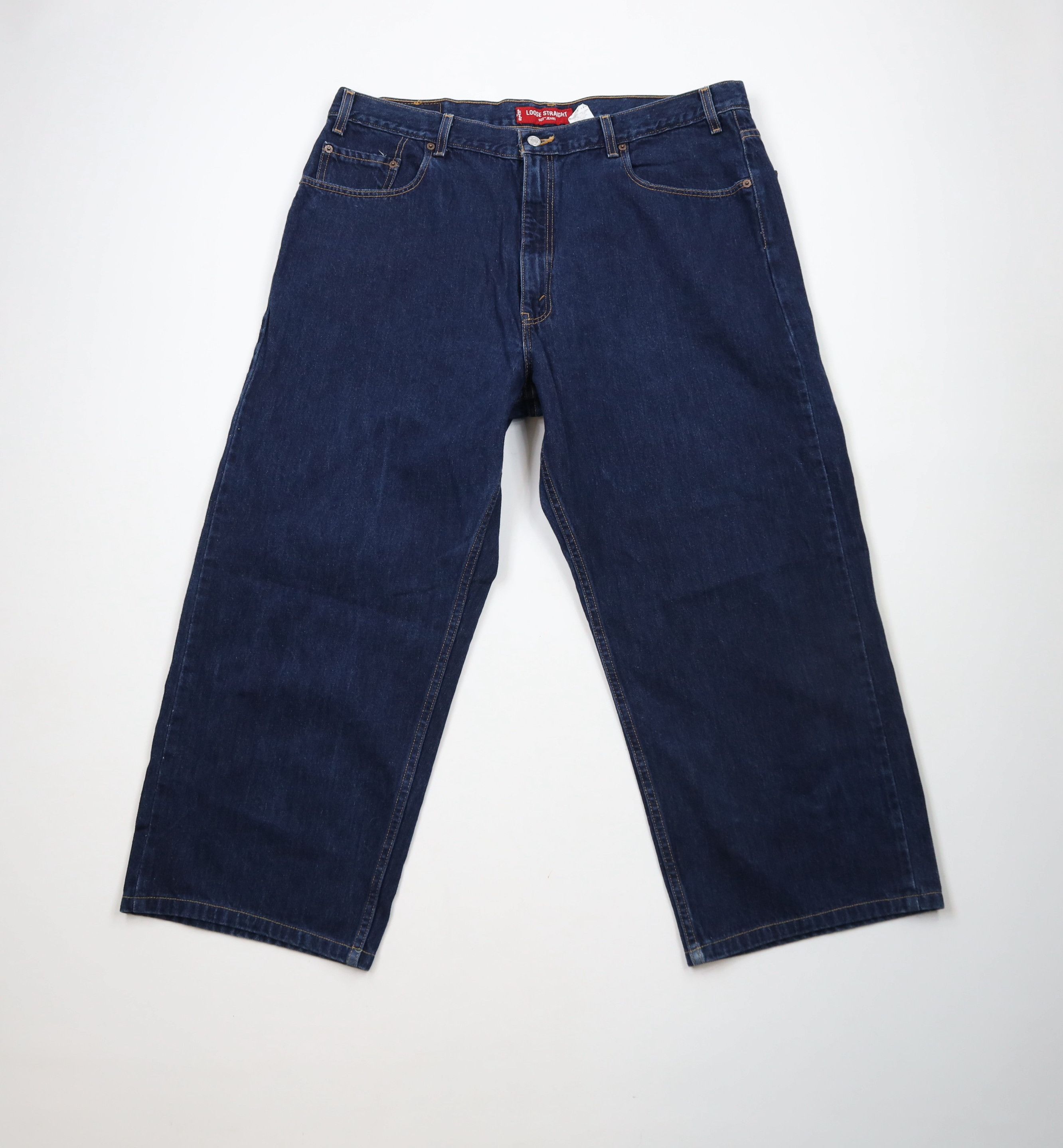 Levi's × Vintage Vintage Y2K 2002 Levis 569 Straight Wide Leg Denim Jeans Size US 42 / EU 58 - 1 Thumbnail