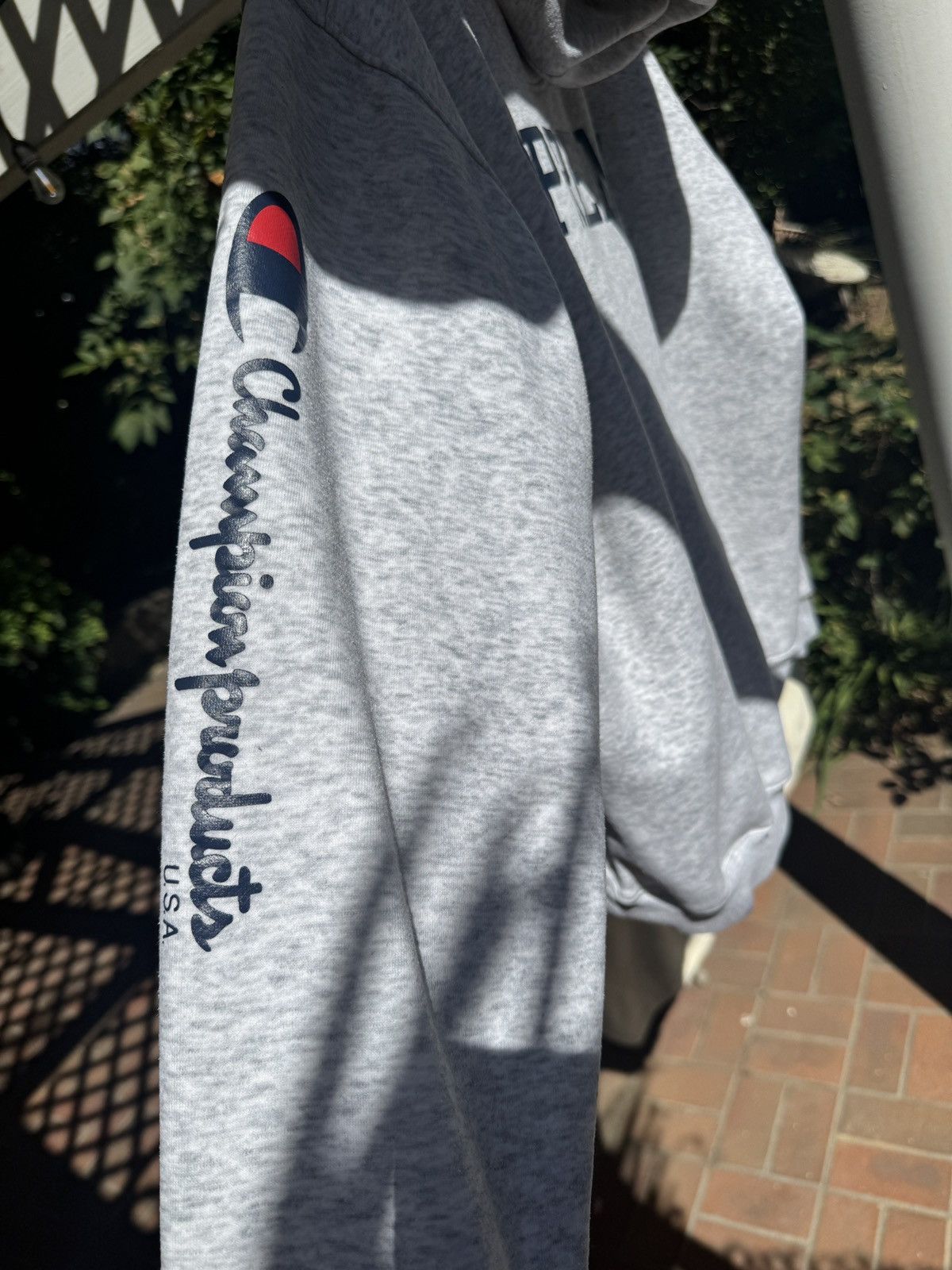 Champion × Supreme Supreme x Champion SS18 Arc Logo Hoodie - Ash Grey Size US XL / EU 56 / 4 - 4 Thumbnail