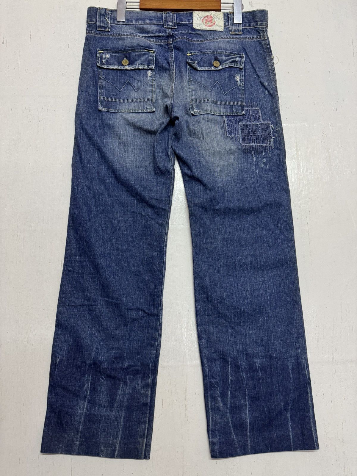 Japan Rags × Japanese Brand × Vintage Japan Rags patchwork sunfaded denim Size US 36 / EU 52 - 10 Thumbnail