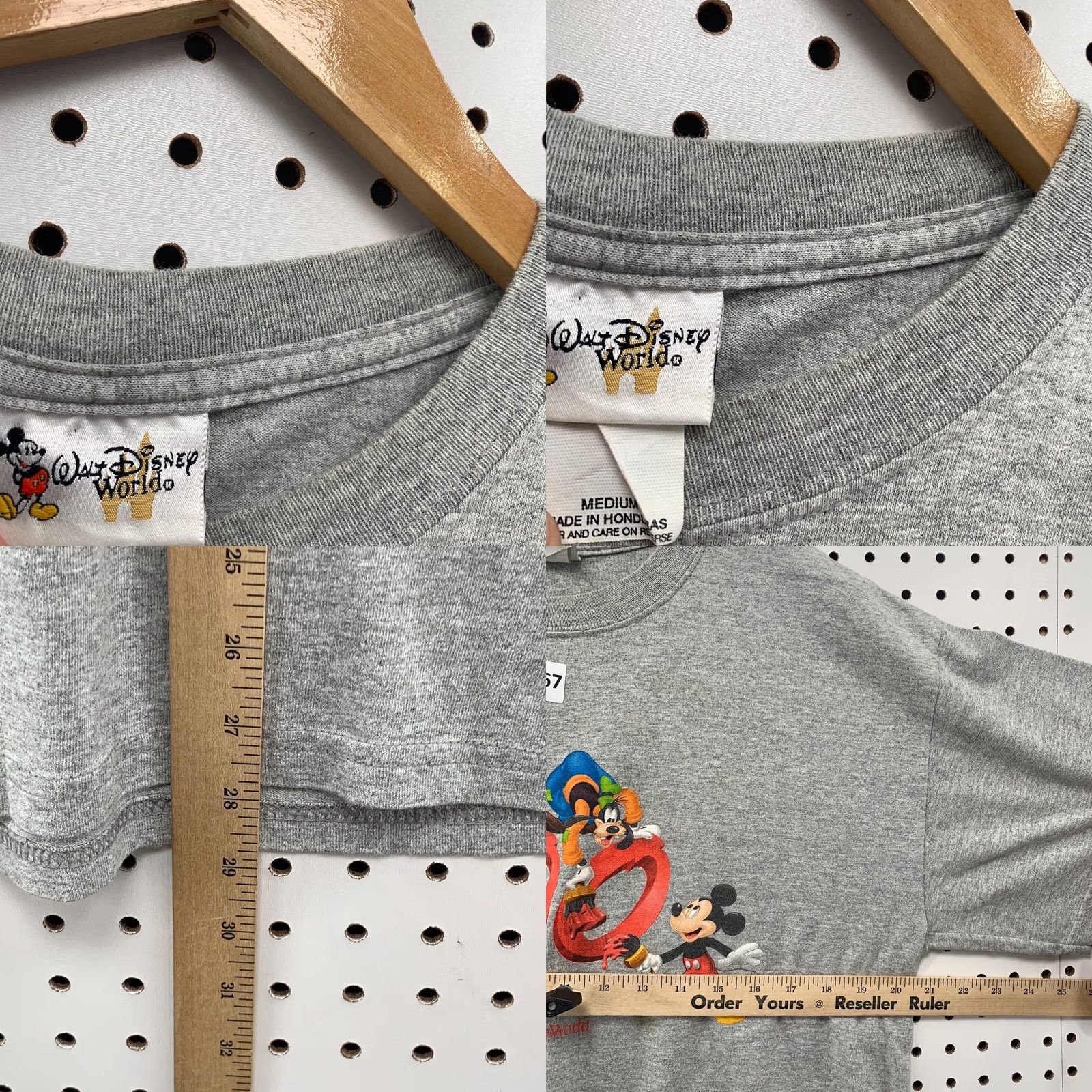 Disney VINTAGE Disney Shirt Gray 100 Years Of Noguchi Mens Medium Cartoon Tee Shirt Size US M / EU 48-50 / 2 - 9 Thumbnail