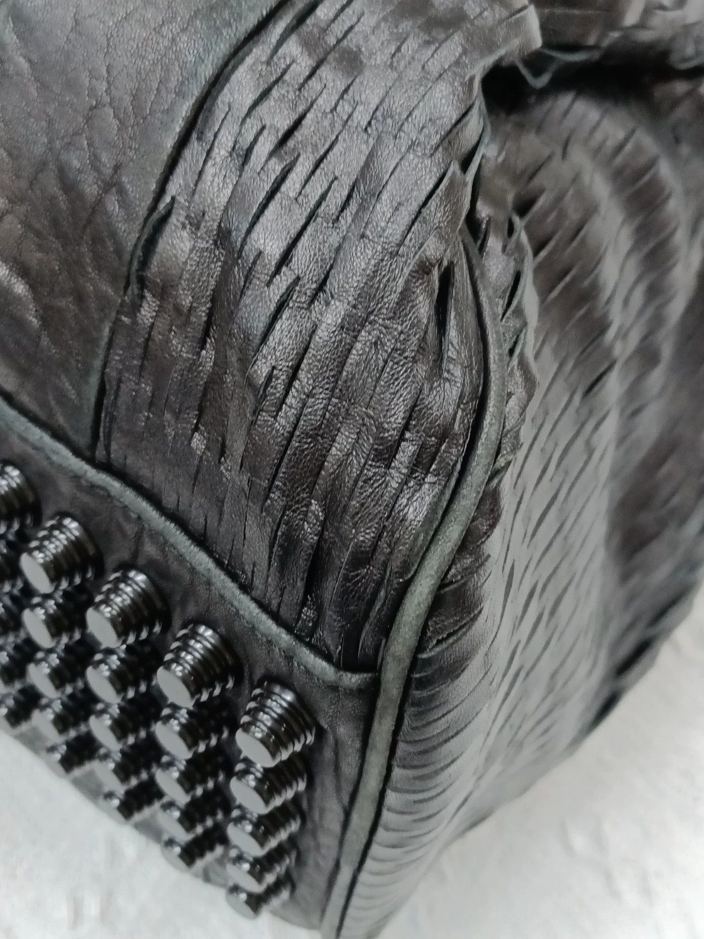 Alexander Wang Alexander Wang Black Fringe-Bottom Studded Handbag Size ONE SIZE - 5 Thumbnail