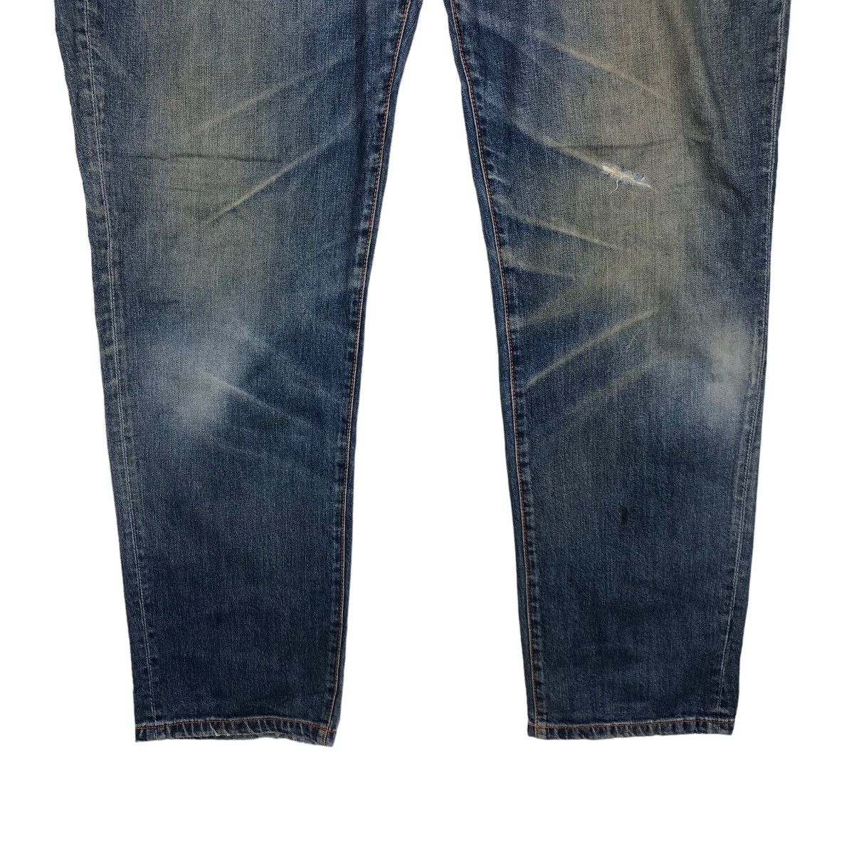 Japanese Brand 🔥VINTAGE DISTRESSED DENIM JEANS JAPAN INSPIRE ISSEY MIYAKE Size US 40 / EU 56 - 4 Thumbnail