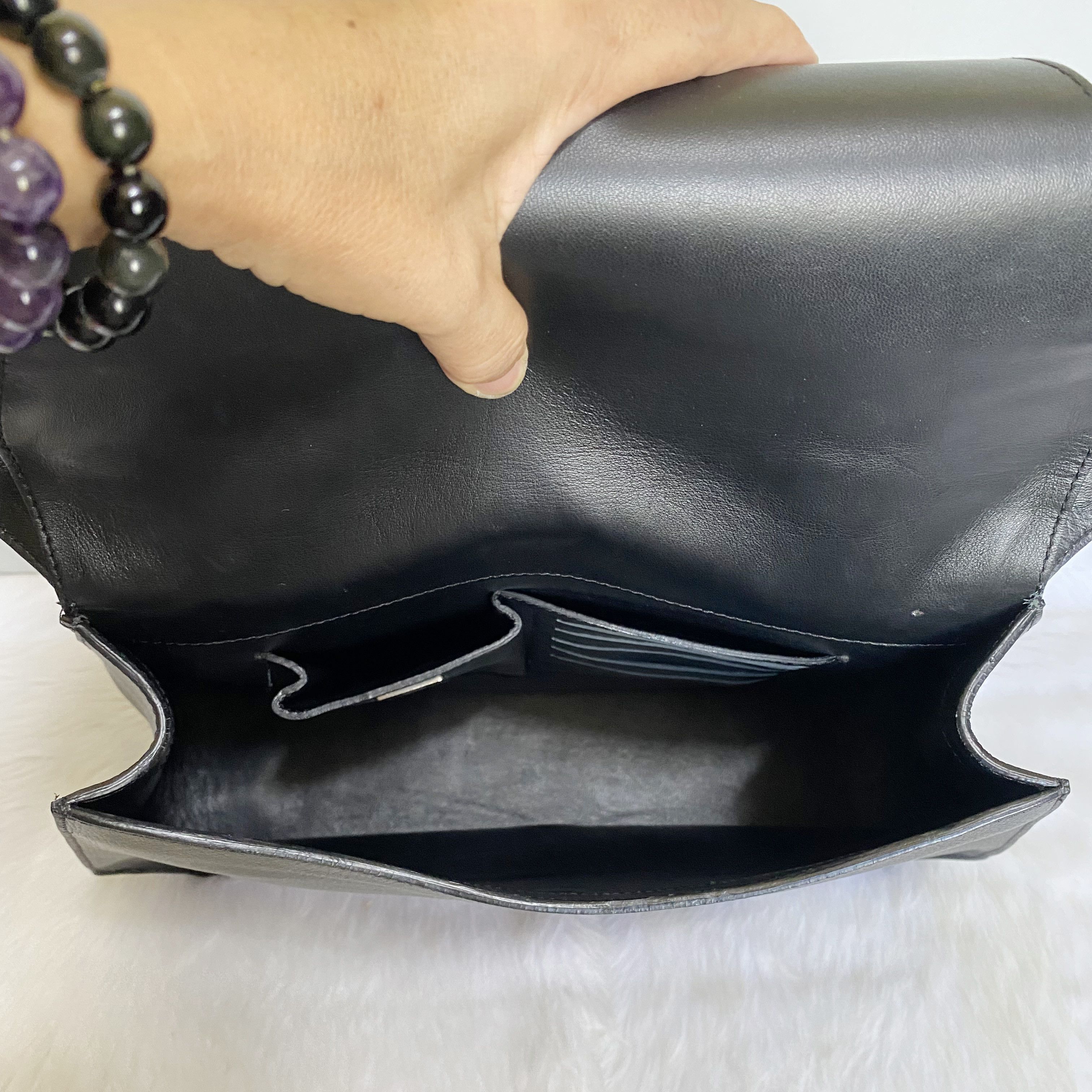 Other LYA LYA The Vault Black Leather Spiked Top Handle Bag Size ONE SIZE - 13 Thumbnail