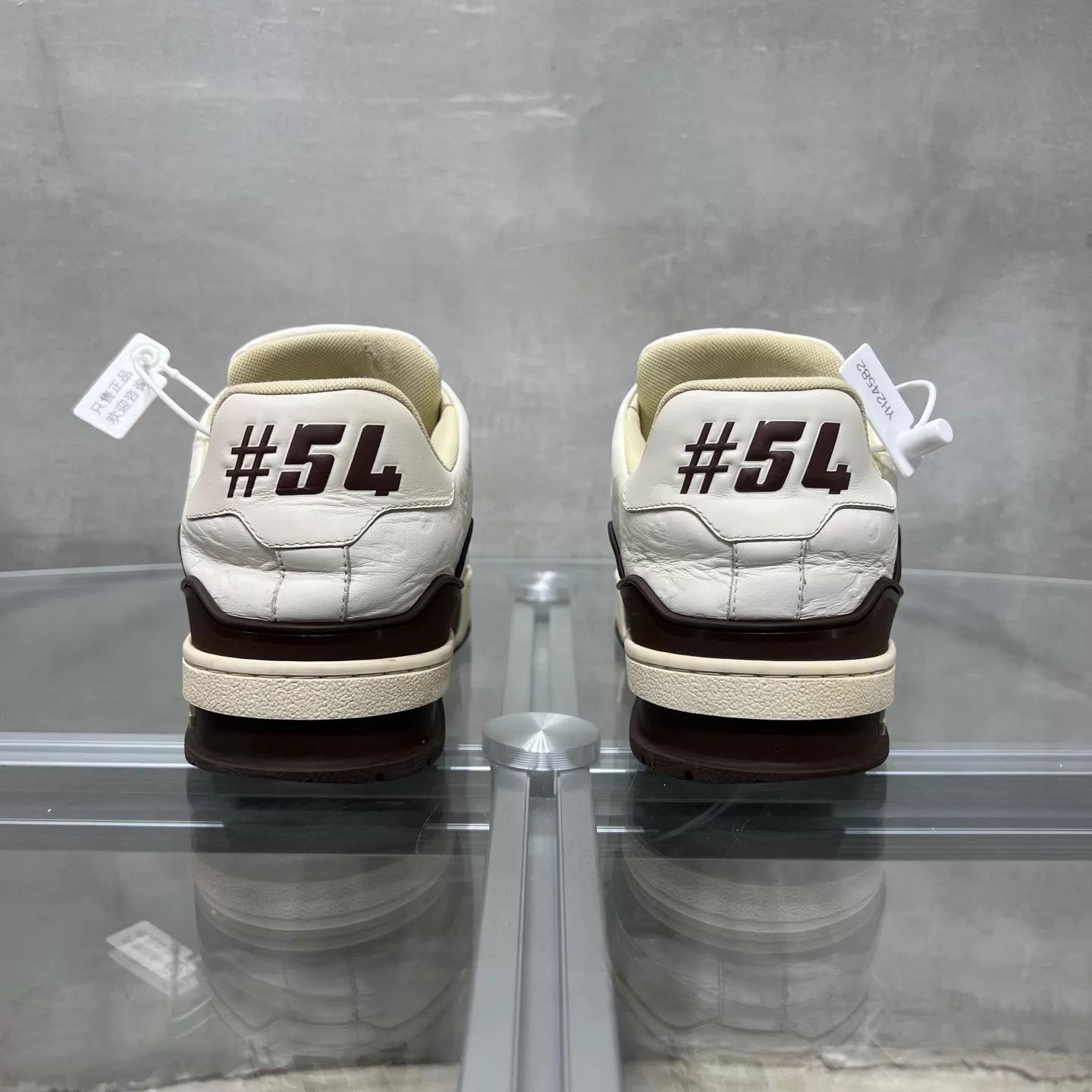 Louis Vuitton LV Trainer Tyler Cream AOP UK4 Size US 7.5 / IT 37.5 - 6 Thumbnail