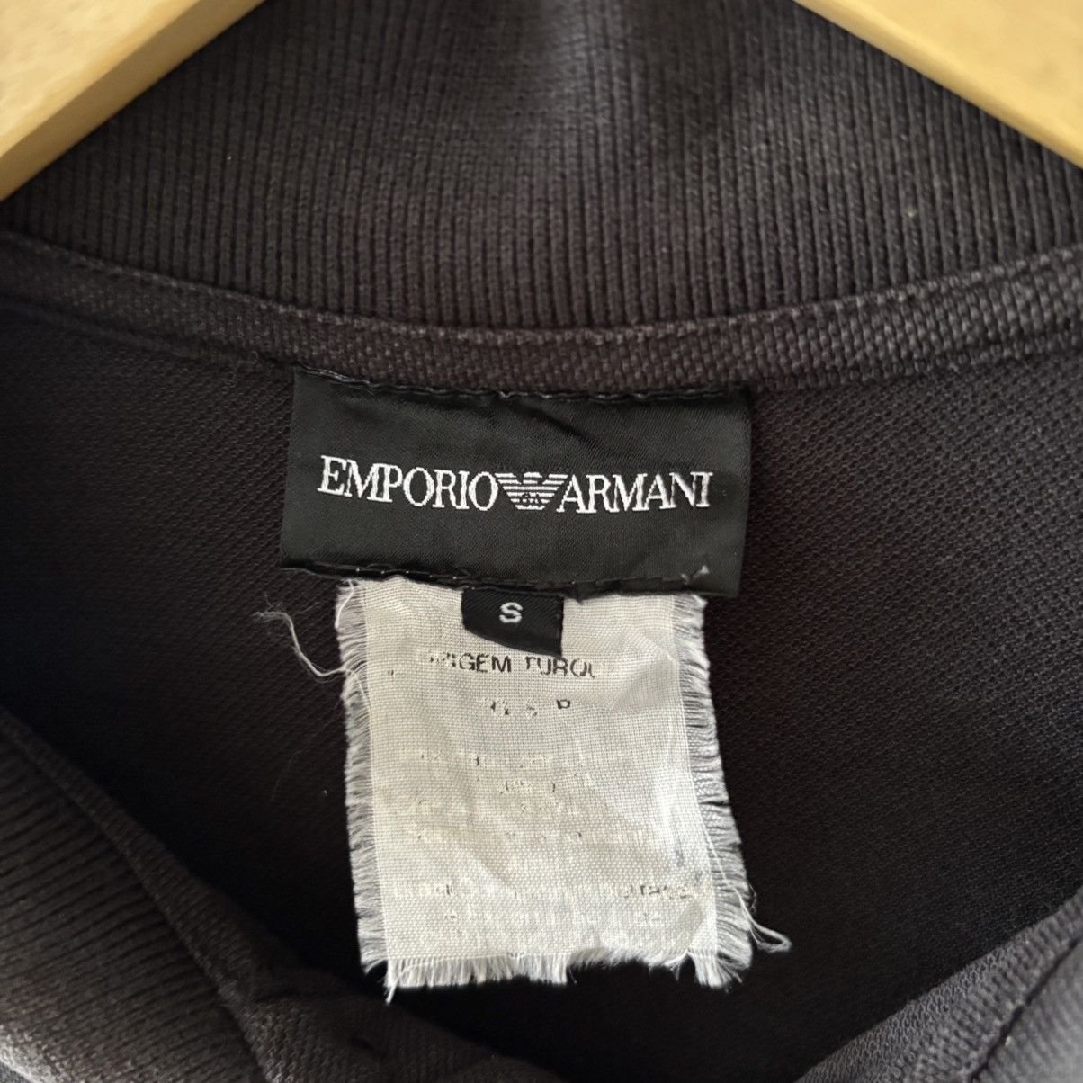 Emporio Armani Vintage Emporio Armani Printed Logo Polo Shirts Size US S / EU 44-46 / 1 - 4 Thumbnail
