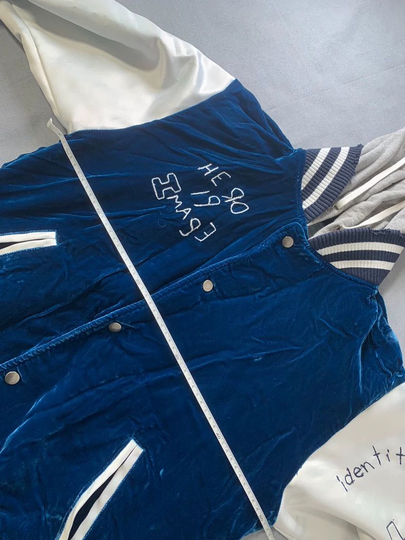 Greg Lauren Greg Laurent Blue Velvet Silk Breakdown Patchwork Baseball Size US M / EU 48-50 / 2 - 5 Thumbnail