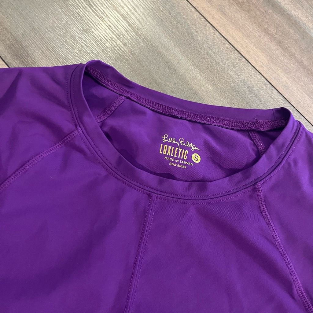 Lilly Pulitzer Lilly Pulitzer Luxletic Purple Athletic Workout Lightweight Size S / US 4 / IT 40 - 2 Thumbnail
