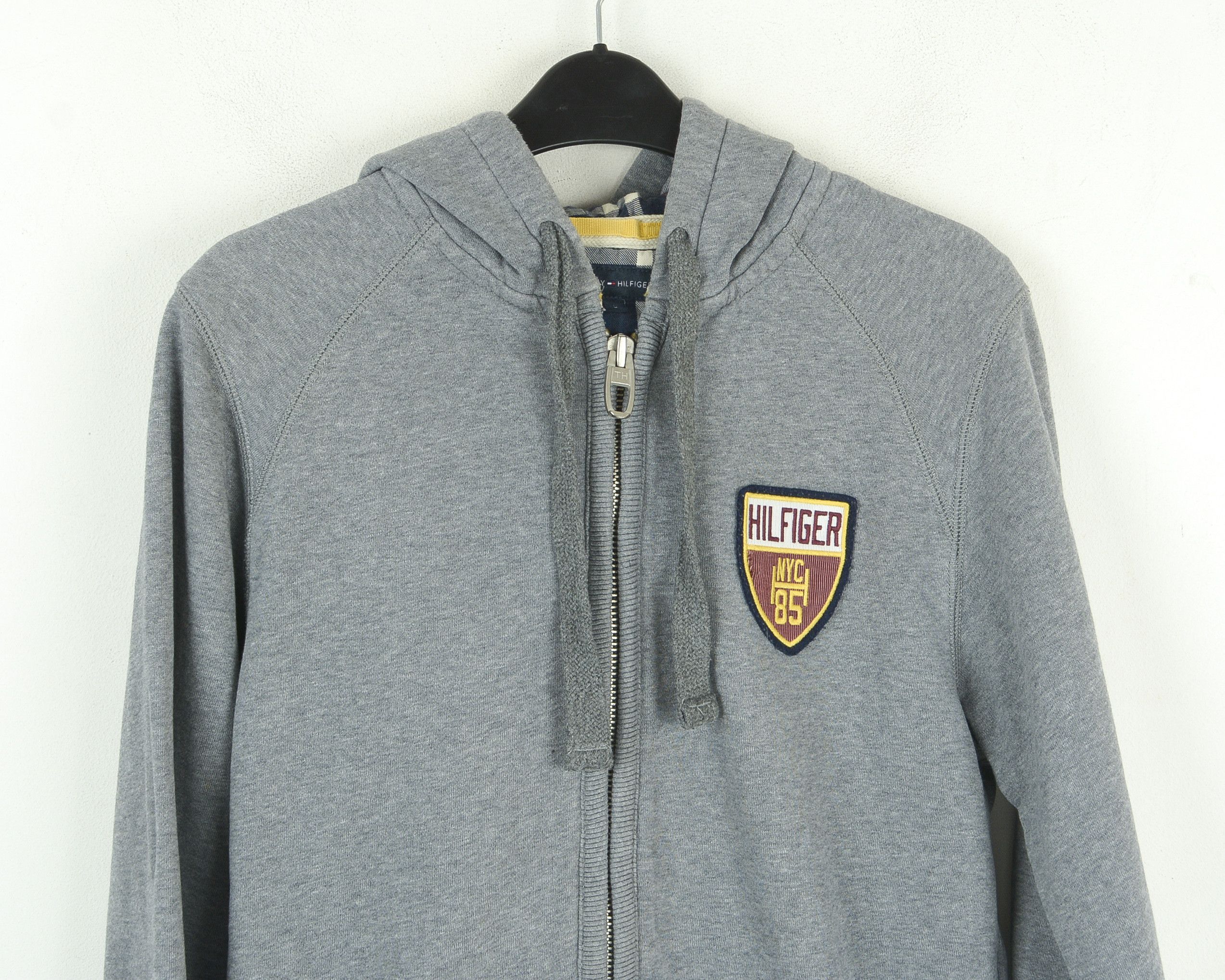 Tommy Hilfiger Men's Hooded Sweatshirt S Jumper Jacket Grey Cotton Size US S / EU 44-46 / 1 - 2 Thumbnail