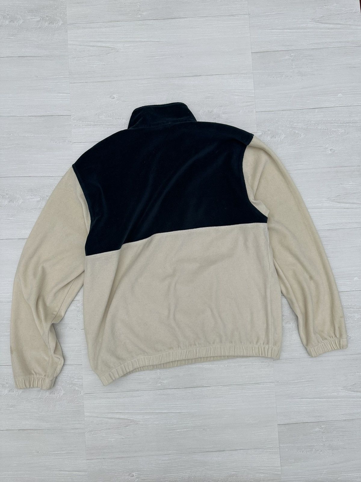 Carhartt Wip Carhartt W.I.P White Green Velour Velvet Zip Sweater WIP Size US L / EU 52-54 / 3 - 3 Thumbnail