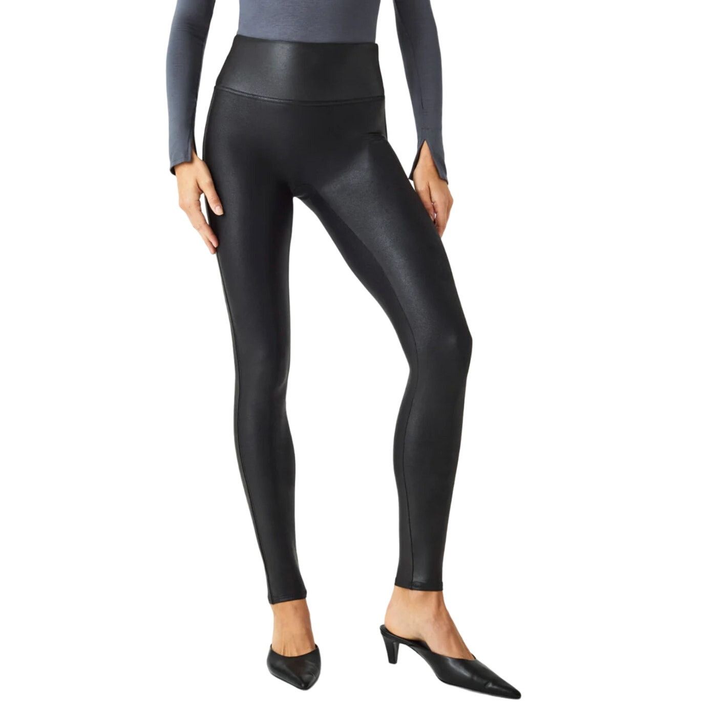 Spanx Spanx Faux Leather Leggings in Black, Size M Size 30" / US 8 / IT 44 - 1 Thumbnail