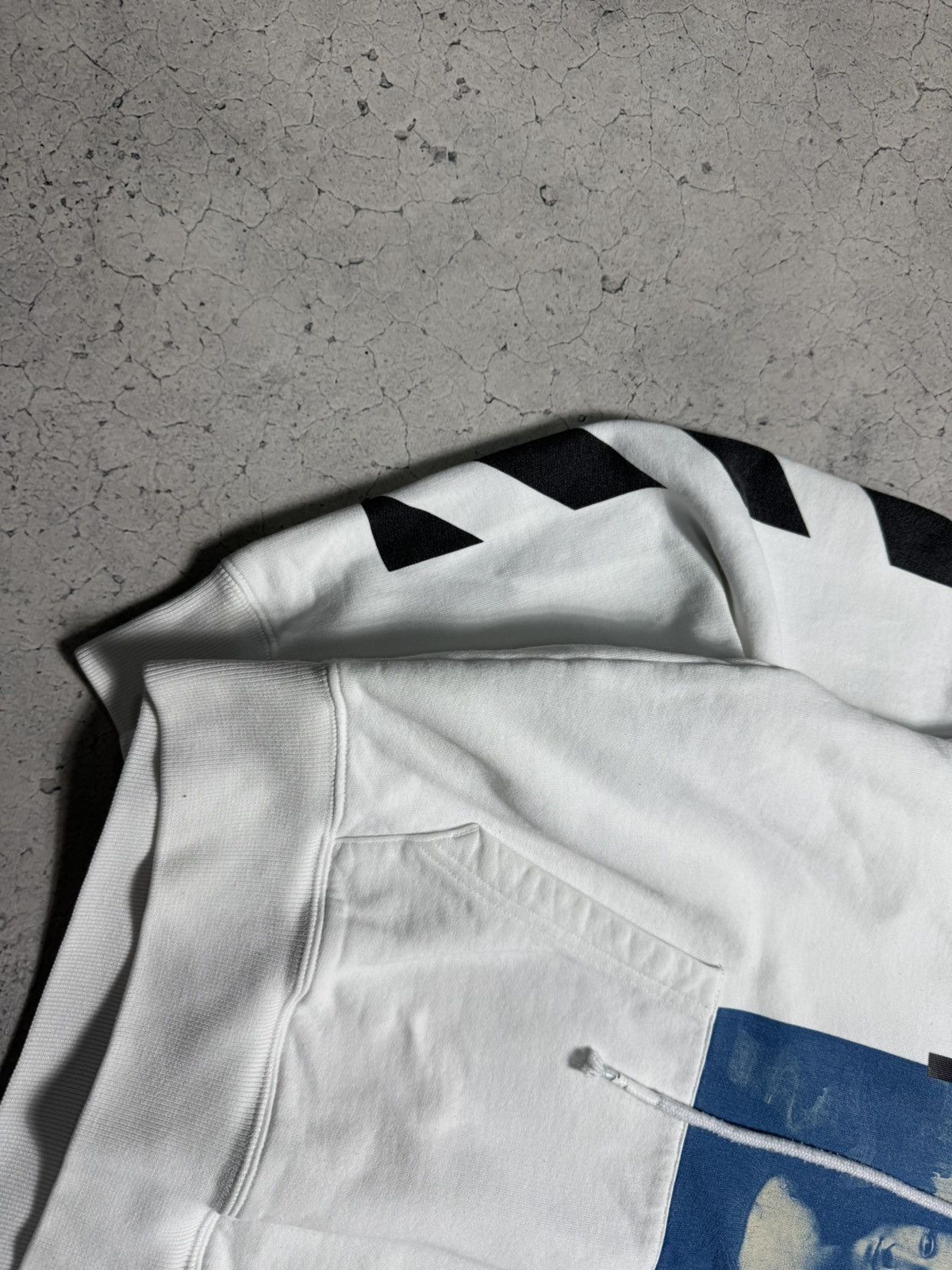 Off-White Off-White Mona Lisa Luxury Big Logo Hoodie White Size XS Size US XS / EU 42 / 0 - 3 Thumbnail
