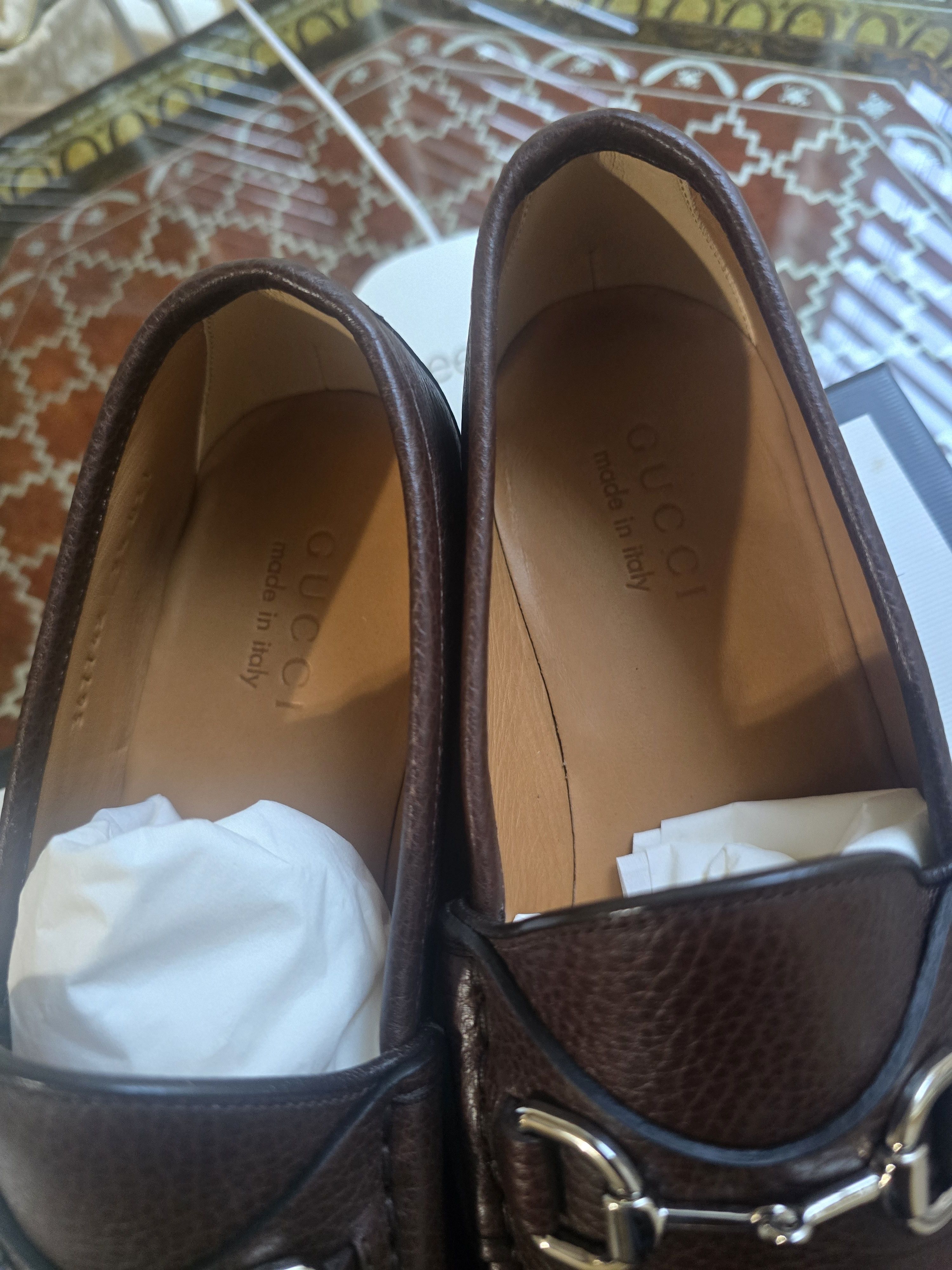 Gucci Gucci Brown Leather Horsebit Loafer Gucci Size 9.5/US10 NWT Size US 10 / EU 43 - 11 Thumbnail