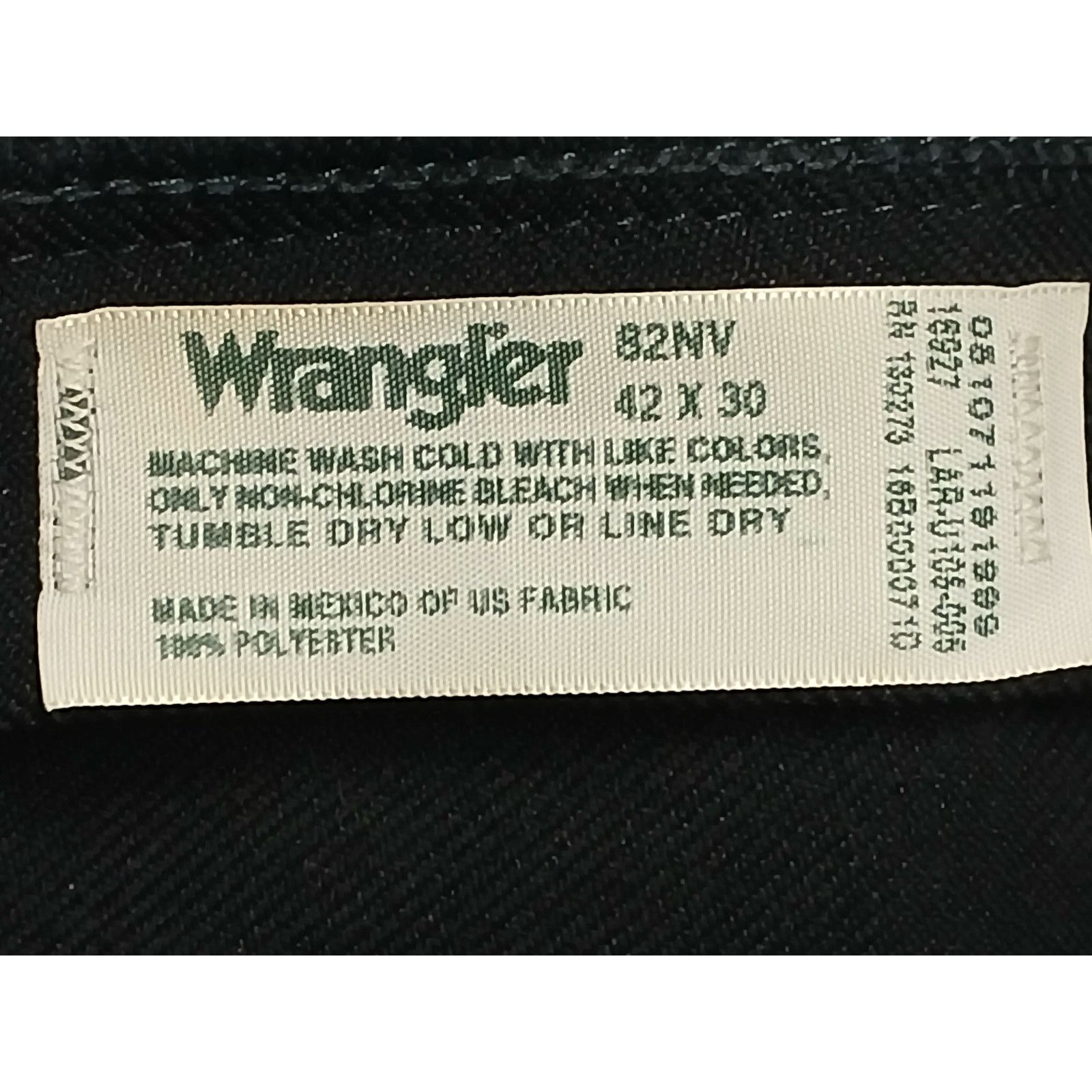 Wrangler Wrangler 82NV (42x30) Blue Relaxed Straight Stretch Pants Size US 42 / EU 58 - 7 Thumbnail