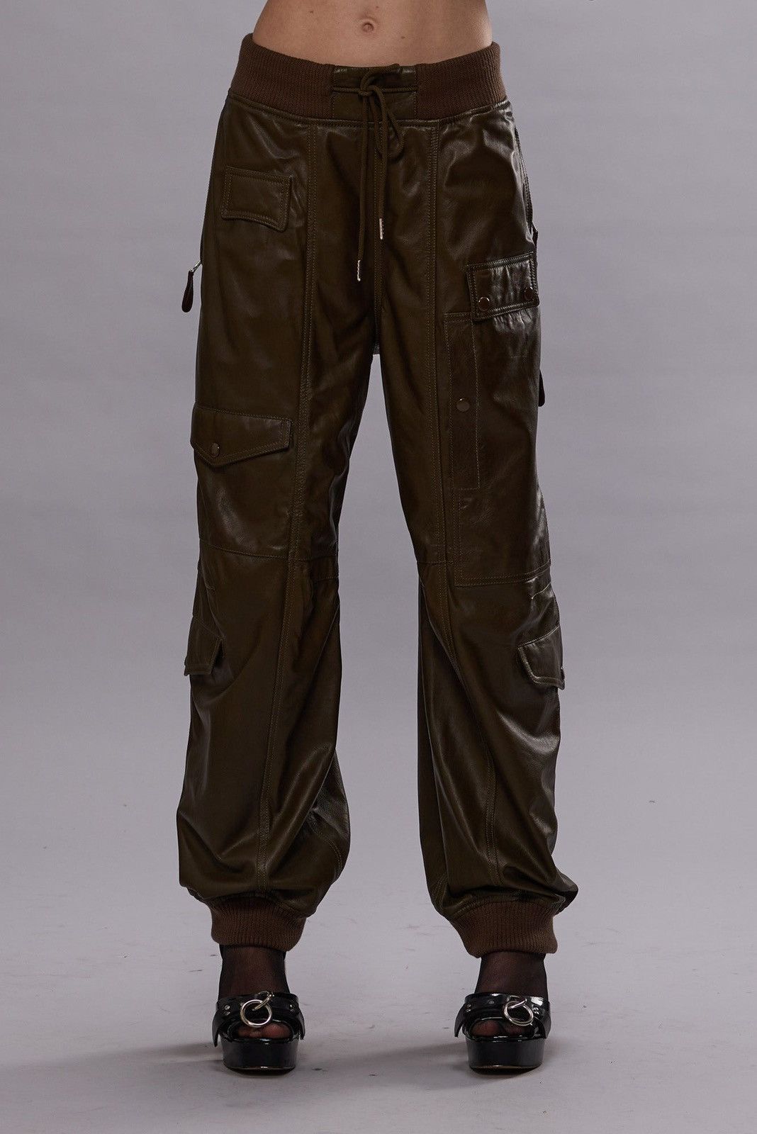 R13 Multipocket Leather Balloon Pants Medium Size 30" / US 8 / IT 44 - 2 Thumbnail