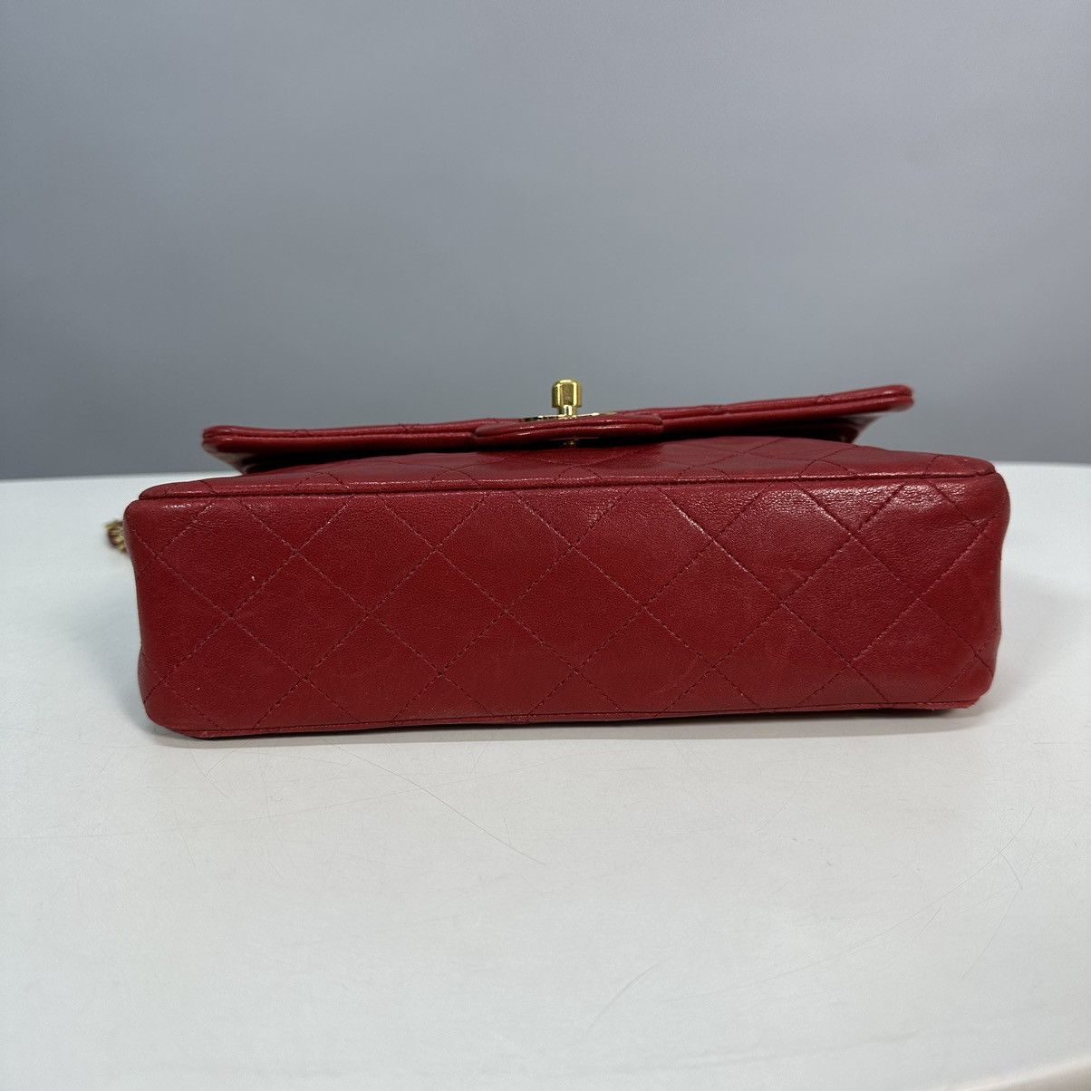 Chanel CHANEL Quilted flap Chain Shoulder Bag Leather Red Vintage Size ONE SIZE - 10 Thumbnail
