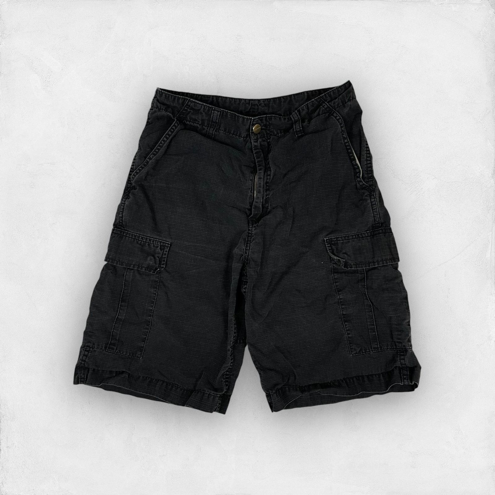 Carhartt × Vintage Carhartt Men's Black Coton Zip-Fly High-Rise Cargo Shorts 28 Size US 28 / EU 44 - 2 Thumbnail