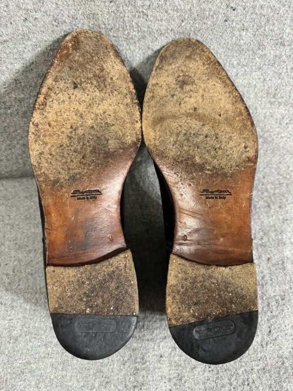 Santoni Santoni Double Monk Strap Boots Leather 9 43 Brown Size US 10 / EU 43 - 9 Thumbnail