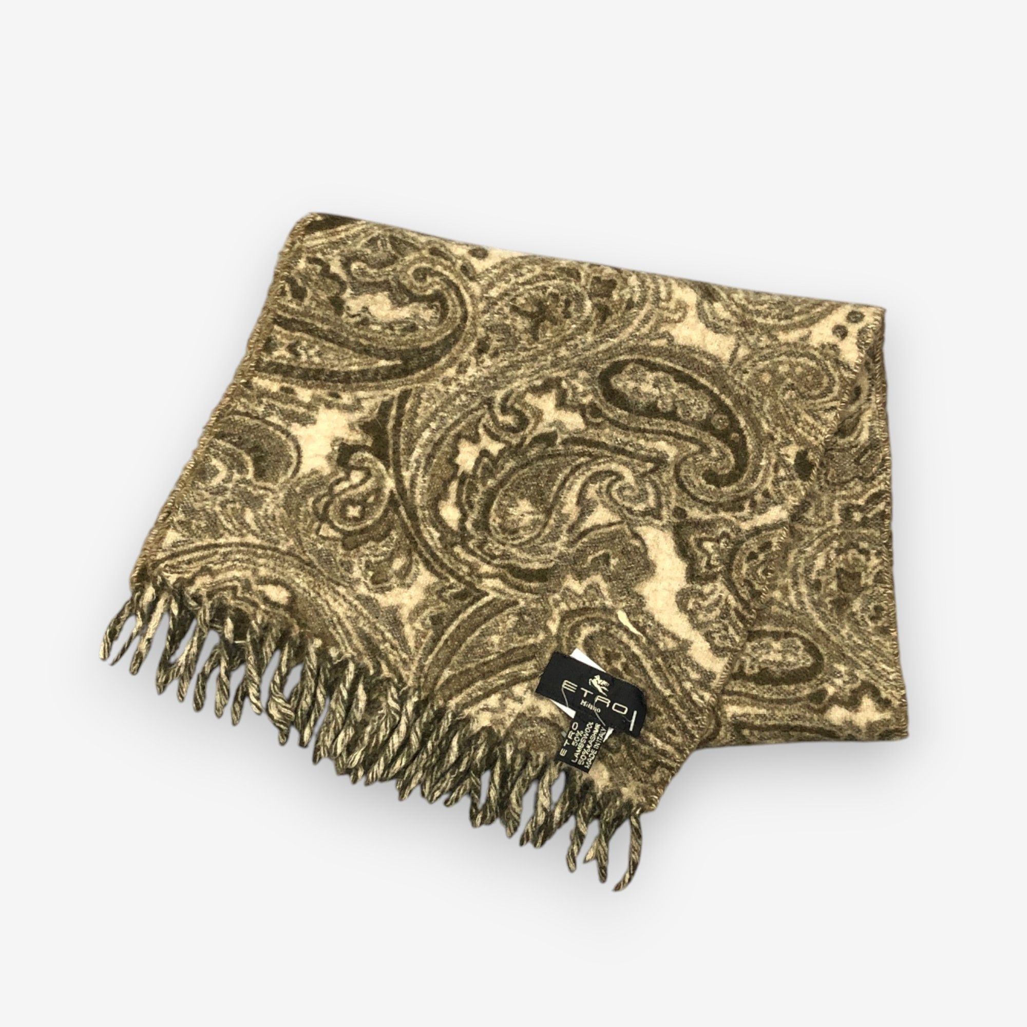Etro Vintage Etro Scarf Muffler Wool Paisley Scarves - FP80296 Size ONE SIZE - 2 Thumbnail