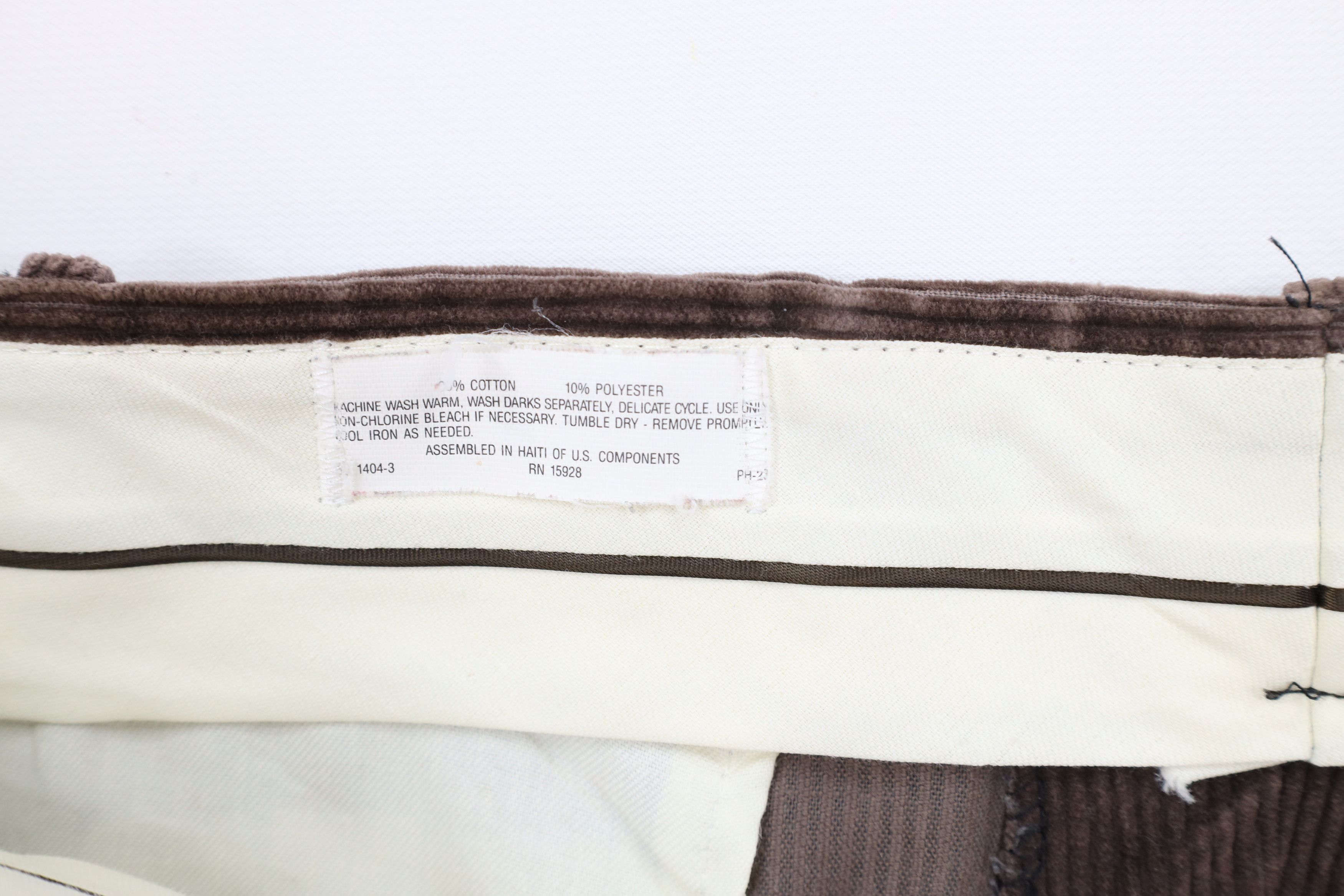 Vintage Vintage 90s Streetwear Wide Leg Corduroy Chino Pants Brown Size US 36 / EU 52 - 6 Thumbnail