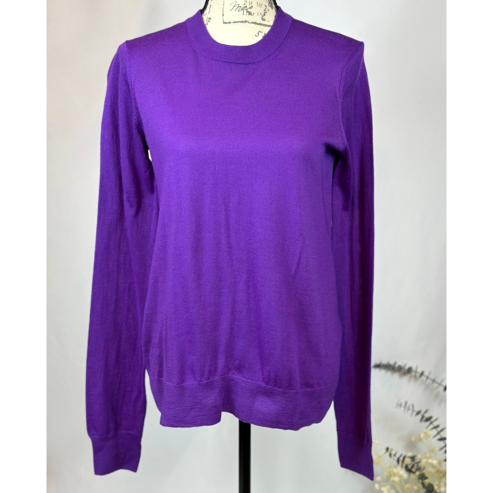 Zadig & Voltaire Zadig & Voltaire Emma We Goa Purple Merino Wool Sweater L Size L / US 10 / IT 46 - 10 Thumbnail