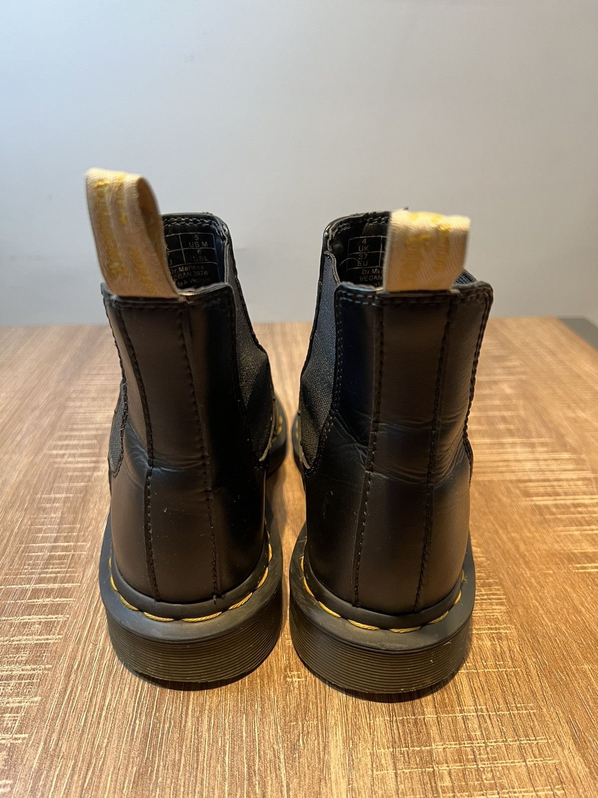 Dr. Martens Dr Martens Vegan 2976 Women Size 6 Black Leather Boot Size US 6 / IT 36 - 4 Thumbnail