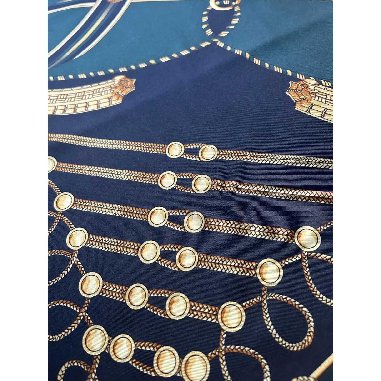 Other BASLER Tricolor Royal Uniform Print Scarf Silk SQR 34.5" EC Size ONE SIZE - 7 Thumbnail