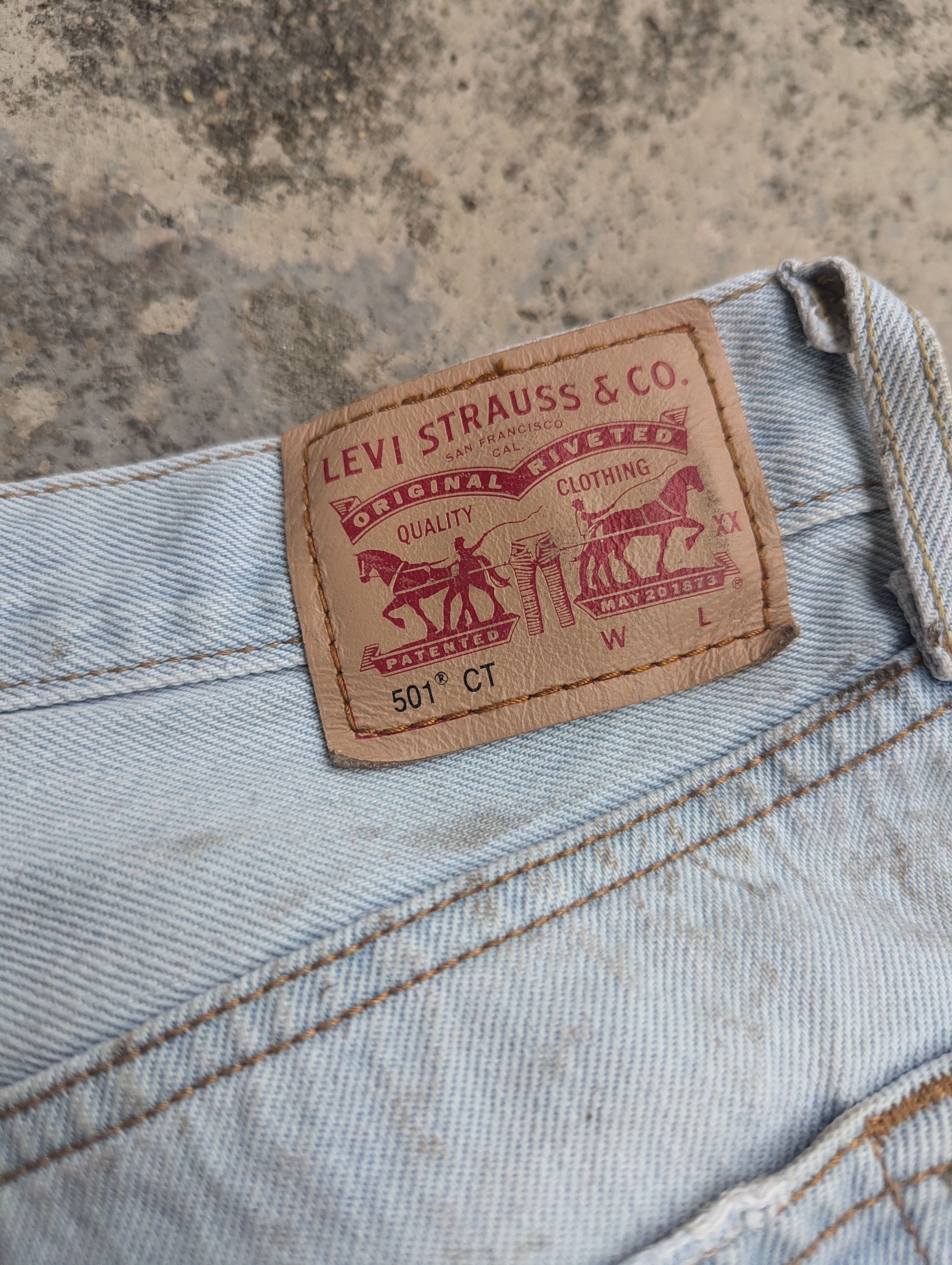 Art Comes First × Levi's Levis 501 Jeans Bandana Boro Distressed Custom Made Size 33" - 12 Thumbnail