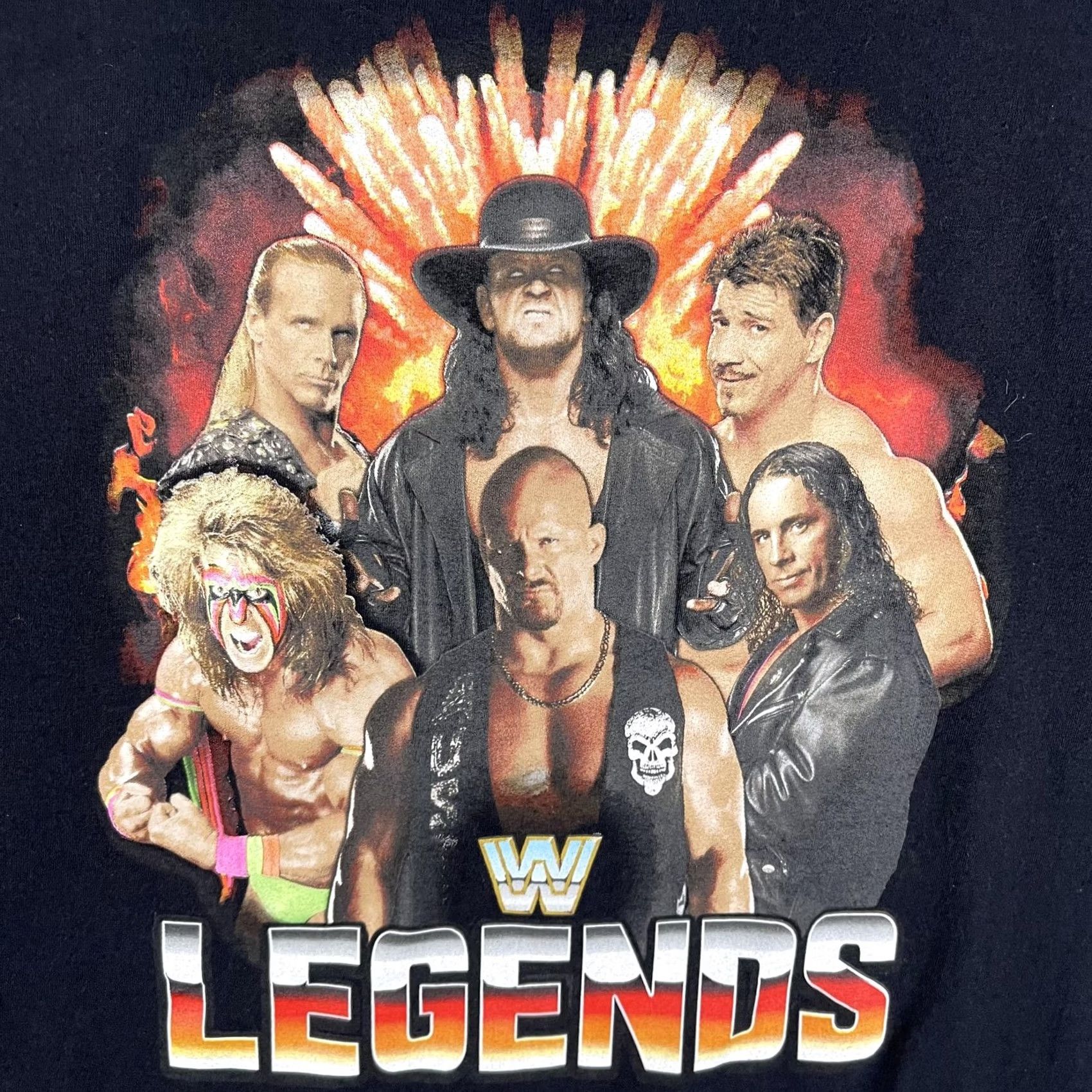 Vintage WWE Legends Shirt Mens XL Black Wrestling Graphic Tee Superstars Wrestlers Size US XL / EU 56 / 4 - 3 Thumbnail